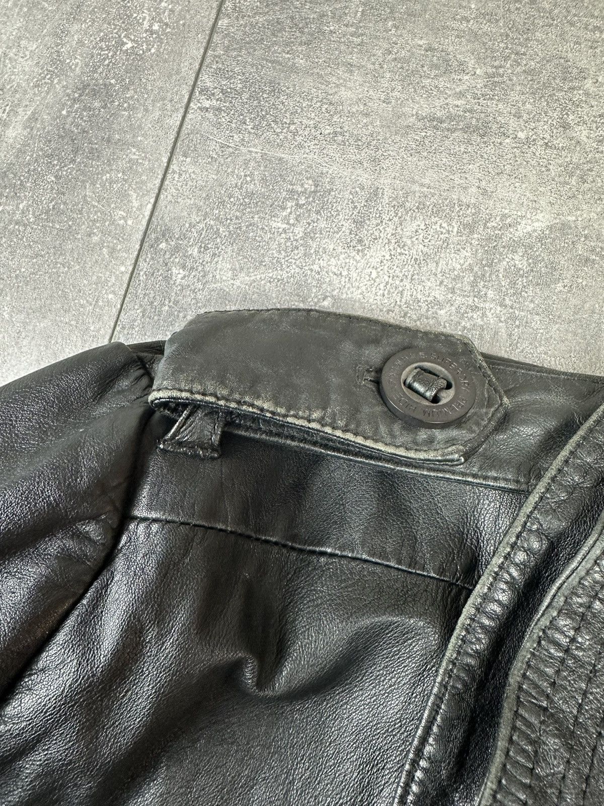 Superdry Super Dry Brad Cowhide Leather Zip Up Bomber Jacket Size US L / EU 52-54 / 3 - 13 Thumbnail