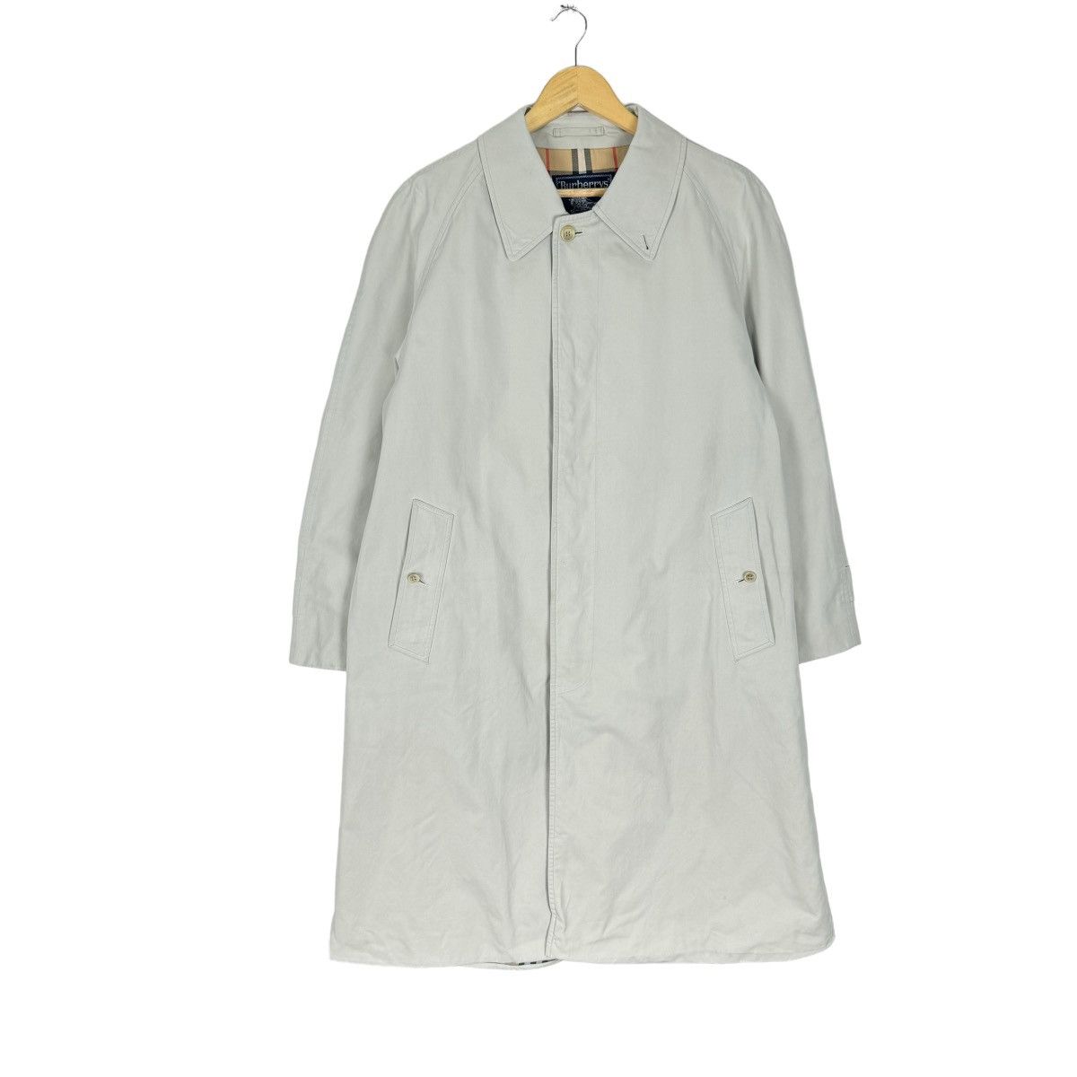 Burberry ⚡️BURBERRYS NOVA CHECK OVERCOAT LONG JACKET Size US M / EU 48-50 / 2 - 2 Thumbnail