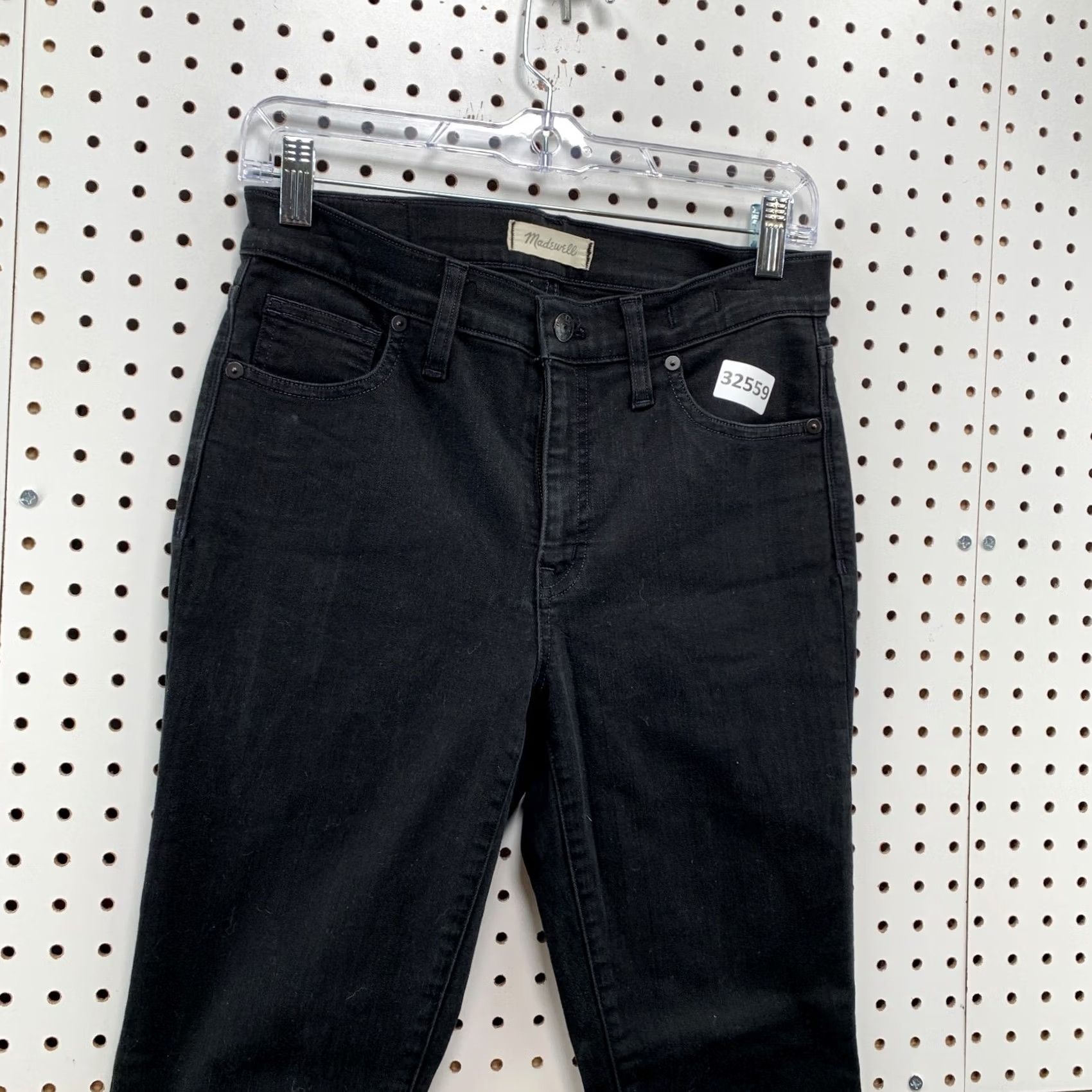 Madewell Madewell Black Denim Jeans Womens Size 28 High Rise Skinny Fit 29x28 Jeans Size 28" / US 6 / IT 42 - 3 Thumbnail