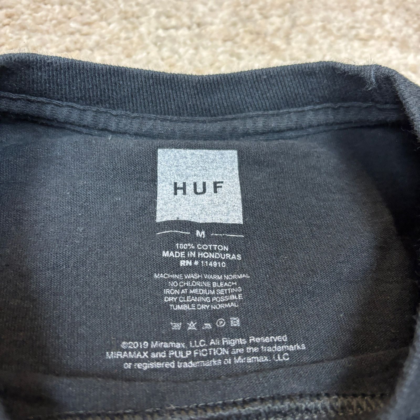 Huf Huf Pulp Fiction Long Sleeve T Shirt Men's Medium Size US M / EU 48-50 / 2 - 5 Thumbnail