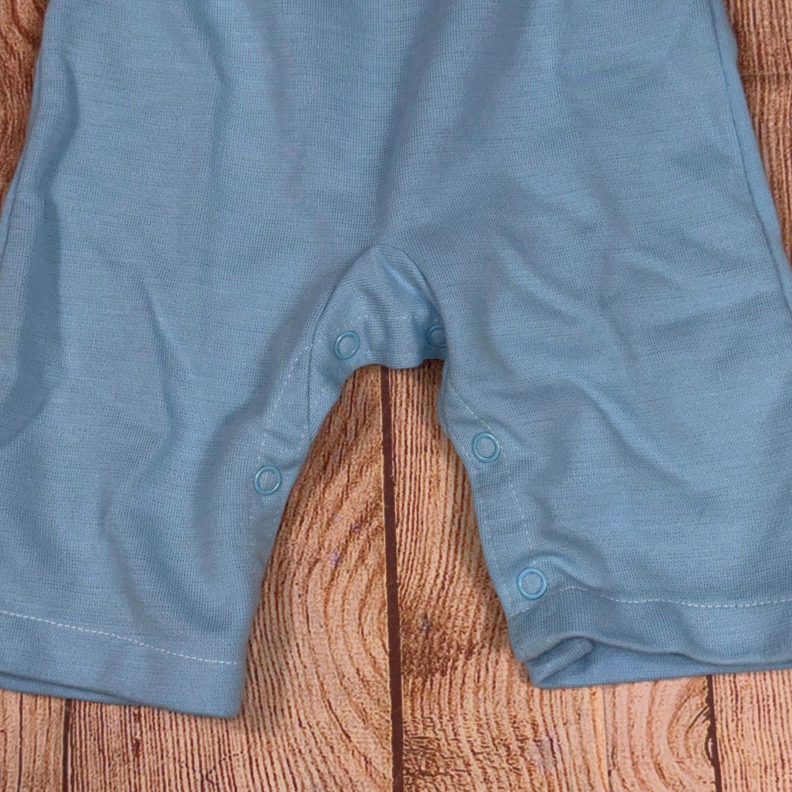 Other Vintage Carter's 6 Month Baby Blue Overalls Size ONE SIZE - 4 Thumbnail