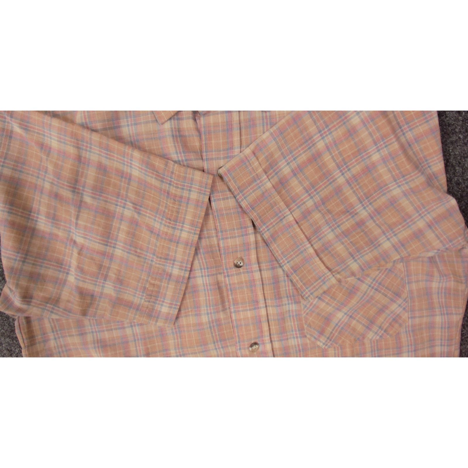 Levi's 80s Levi's White Tab Single Stitch Pastel Plaid Shirt S/M Size US M / EU 48-50 / 2 - 12 Thumbnail