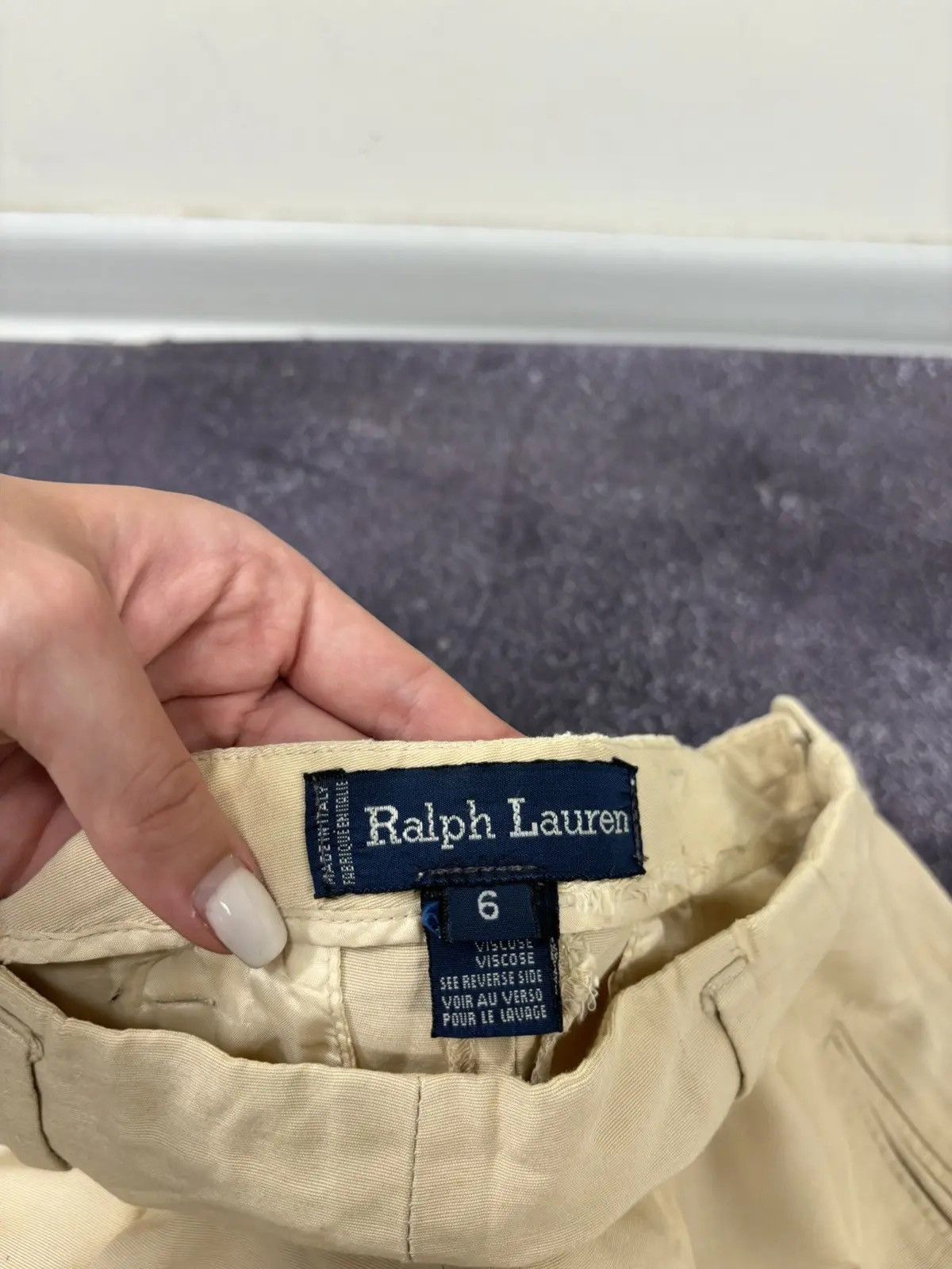 Polo Ralph Lauren × Ralph Lauren × Vintage Vintage Ralph Lauren Women’s Casual Luxury Mini Shorts Size 28" / US 6 / IT 42 - 9 Thumbnail