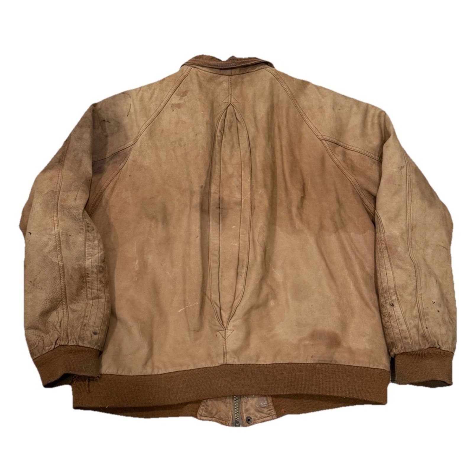 Marlboro Vintage Marlboro Adventure Jacket Leather Bomber Distressed Size US XL / EU 56 / 4 - 10 Thumbnail