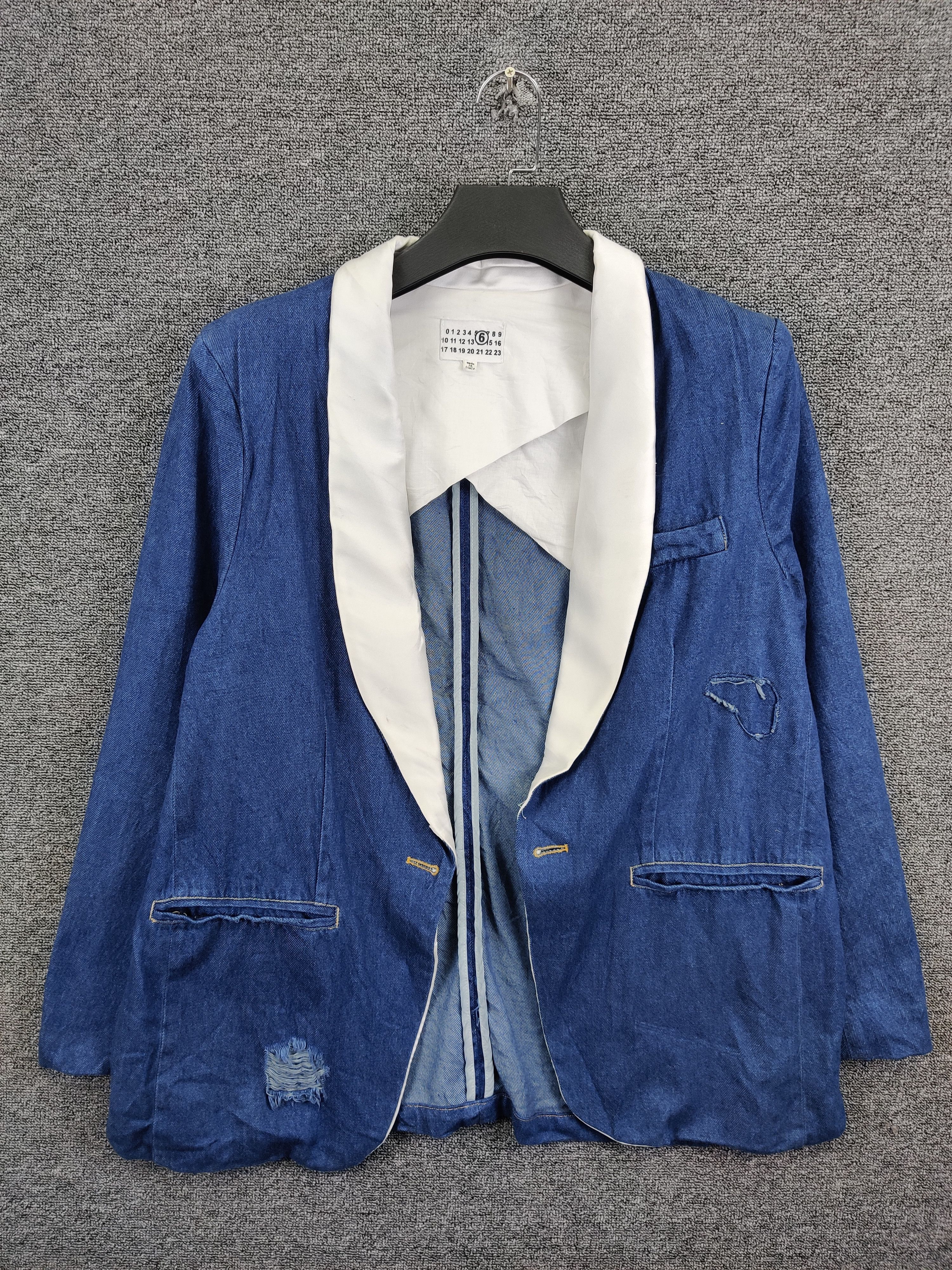 Maison Margiela Maison Margiela MM6 Denim Blazer Jacket Size US M / EU 48-50 / 2 - 1 Thumbnail