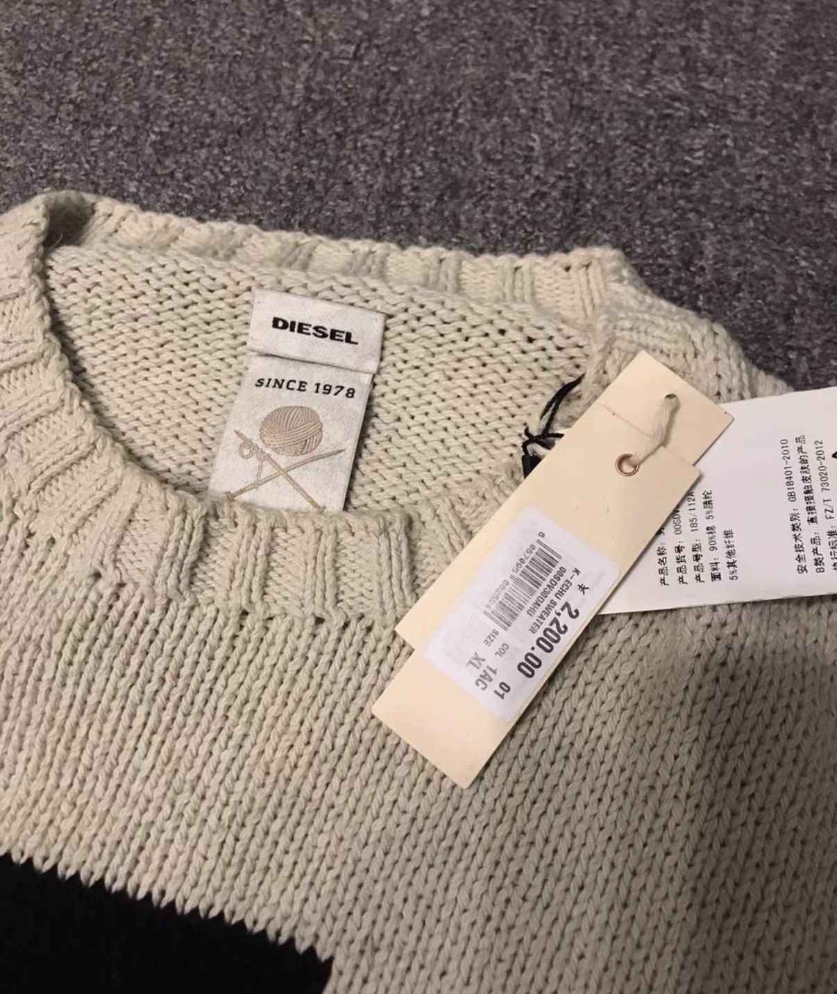 Diesel DIESEL Knit Sweater Size US L / EU 52-54 / 3 - 4 Thumbnail