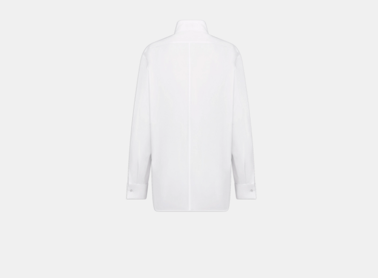 o1w1db10925 441B13 Shirt with Plastron in White