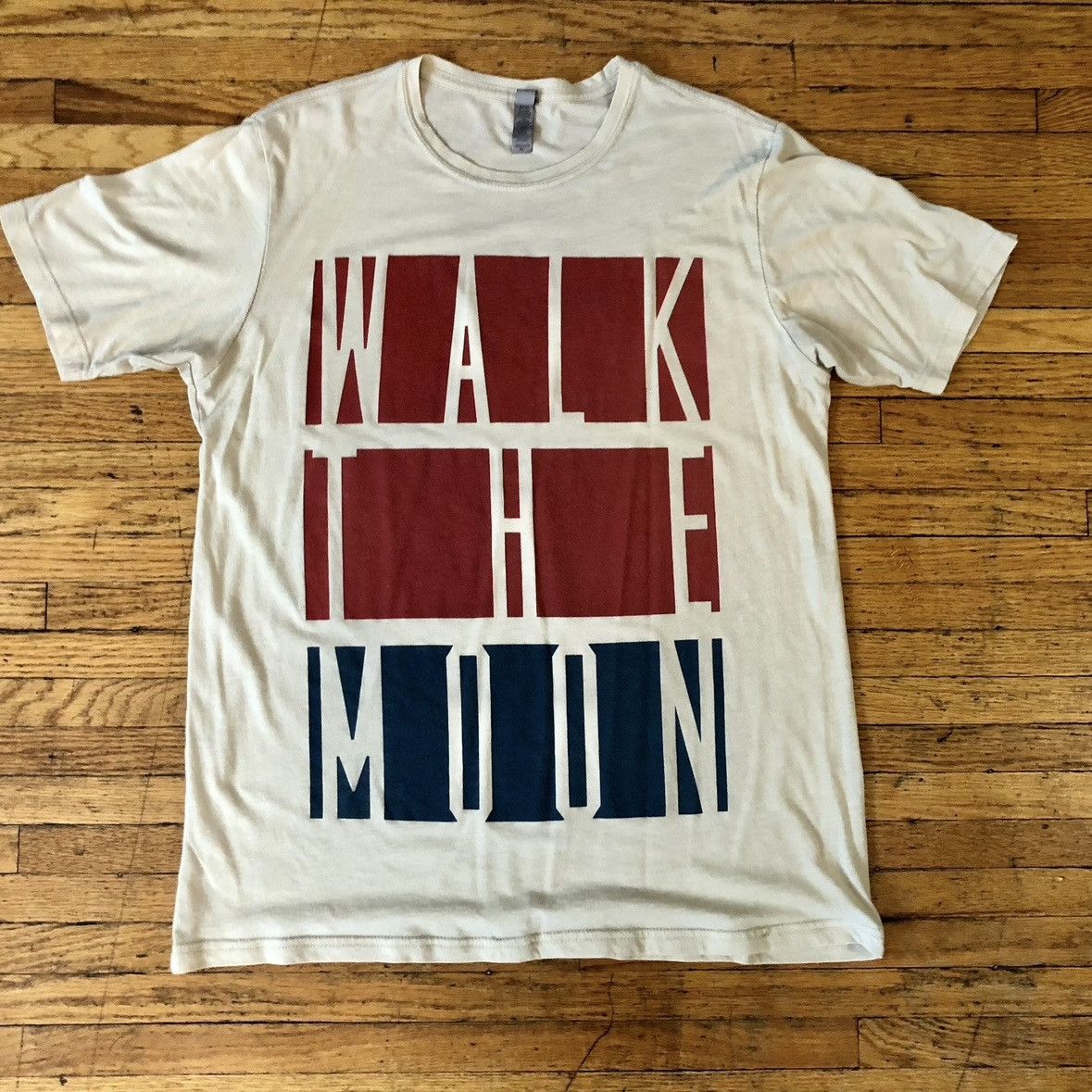 Band Tees Walk the Moon Color Block Shirt, XL Size US XL / EU 56 / 4 - 1 Thumbnail