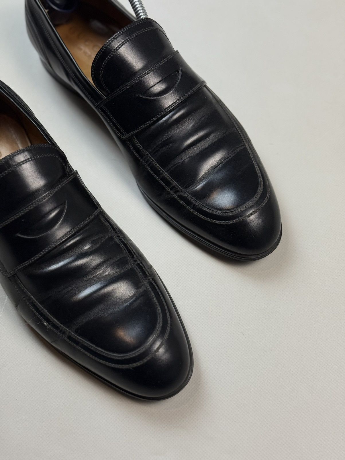 Gucci Gucci Men’s Leather Penny Loafers Formal Shoes Size US 8.5 / EU 41-42 - 4 Thumbnail