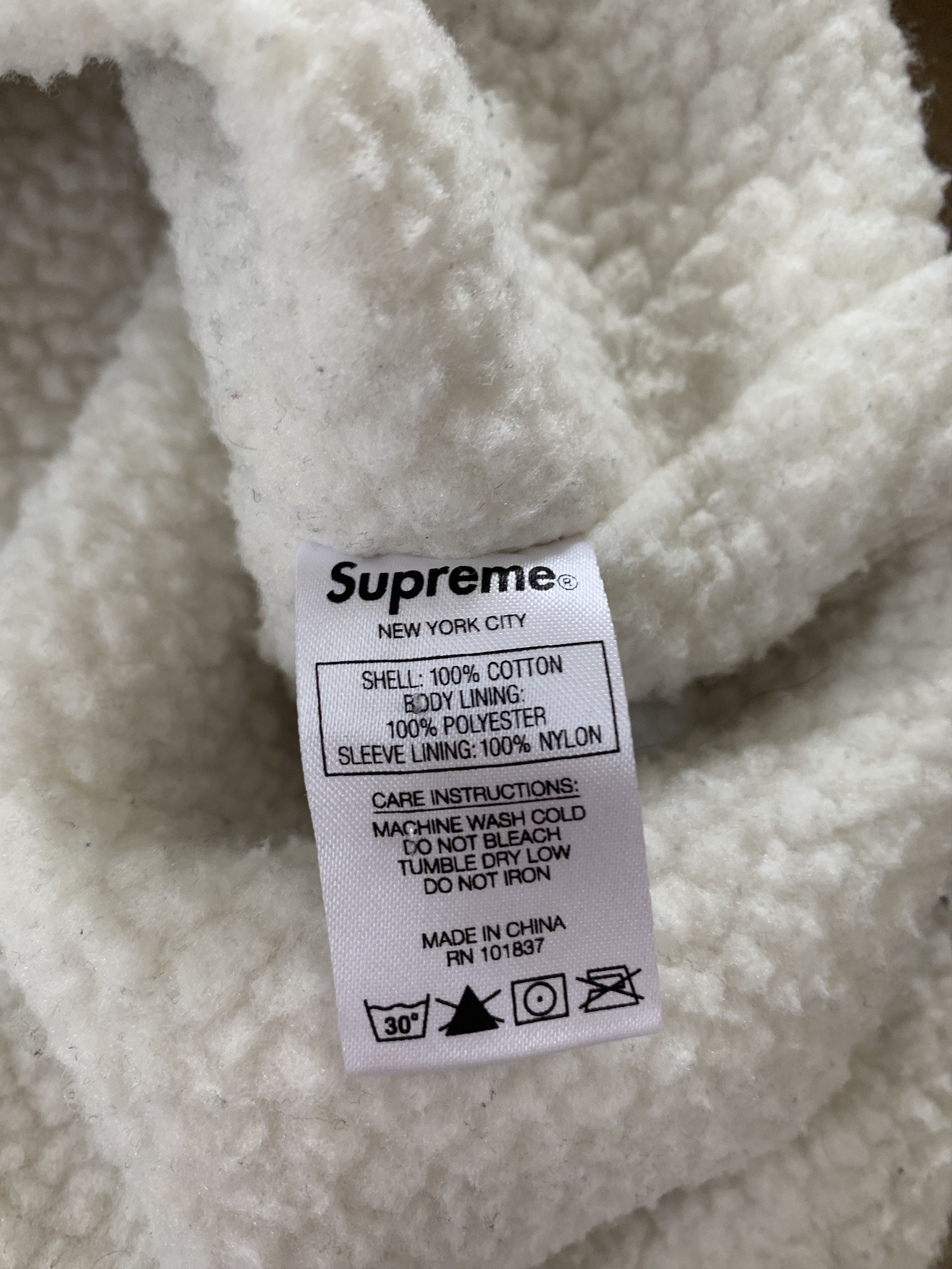 Supreme Supreme Sherpa Lined Denim Shirt FW18 Size US L / EU 52-54 / 3 - 9 Thumbnail