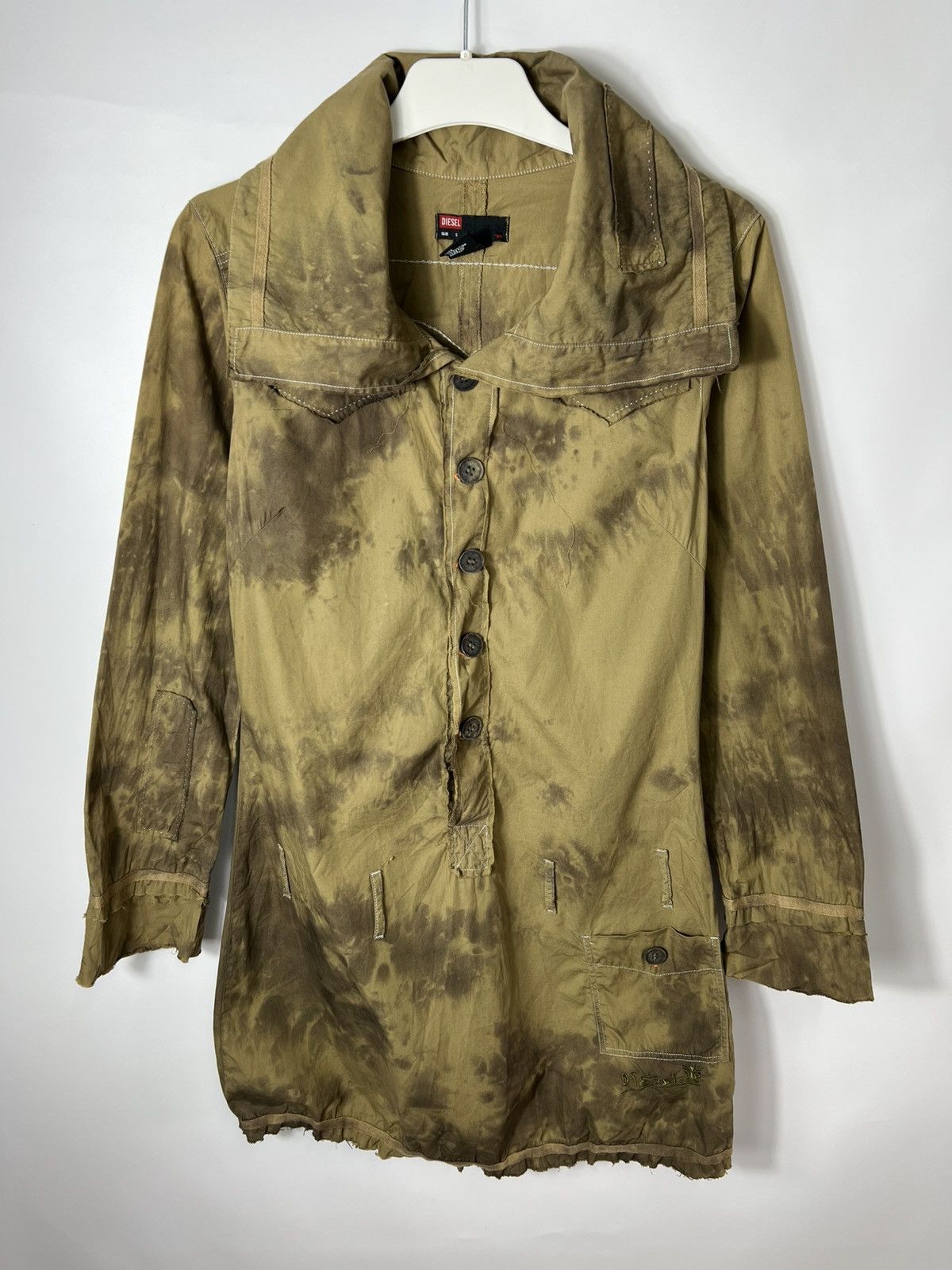 Diesel Vintage military avant garde sk8 y2k Diesel Shirt Dress Size S / US 4 / IT 40 - 1 Thumbnail