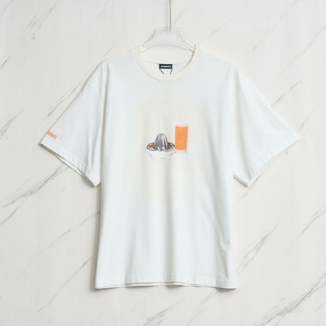 Jacquemus Jacquemus Orange Juice Print Crewneck T-Shirt Size US M / EU 48-50 / 2 - 1 Thumbnail