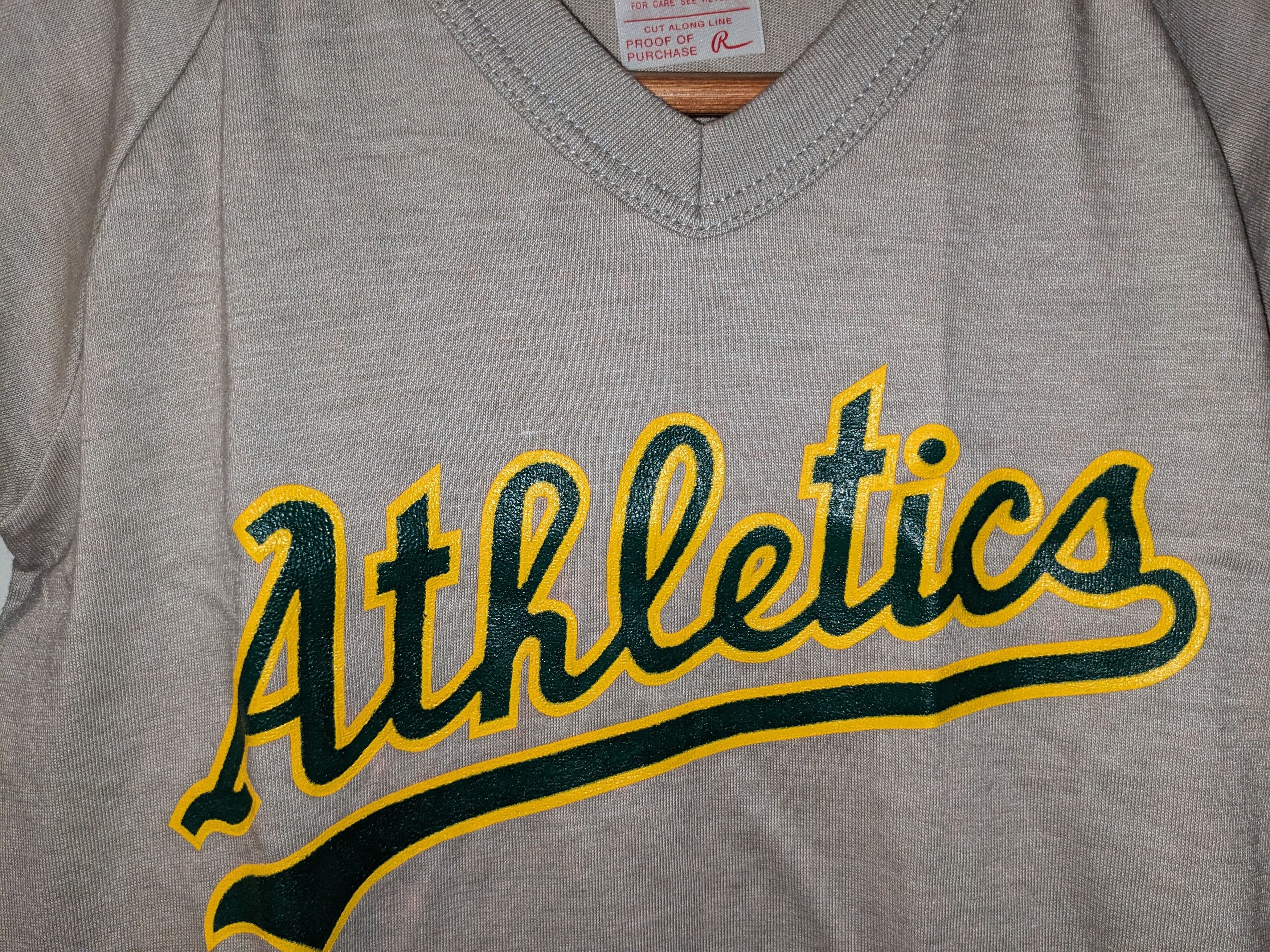 MLB × Vintage Vintage 80s Oakland Athletics Rawlings YOUTH Medium T-Shirt Size US M / EU 48-50 / 2 - 10 Thumbnail