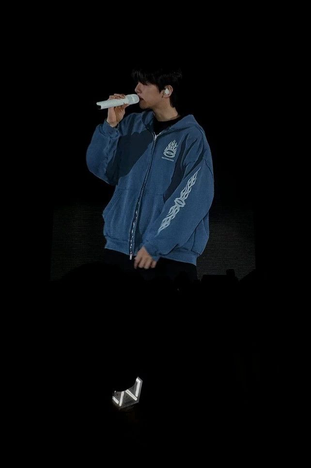 Balenciaga Balenciaga Smog blue flame double-ring hoodie Size US L / EU 52-54 / 3 - 6 Thumbnail