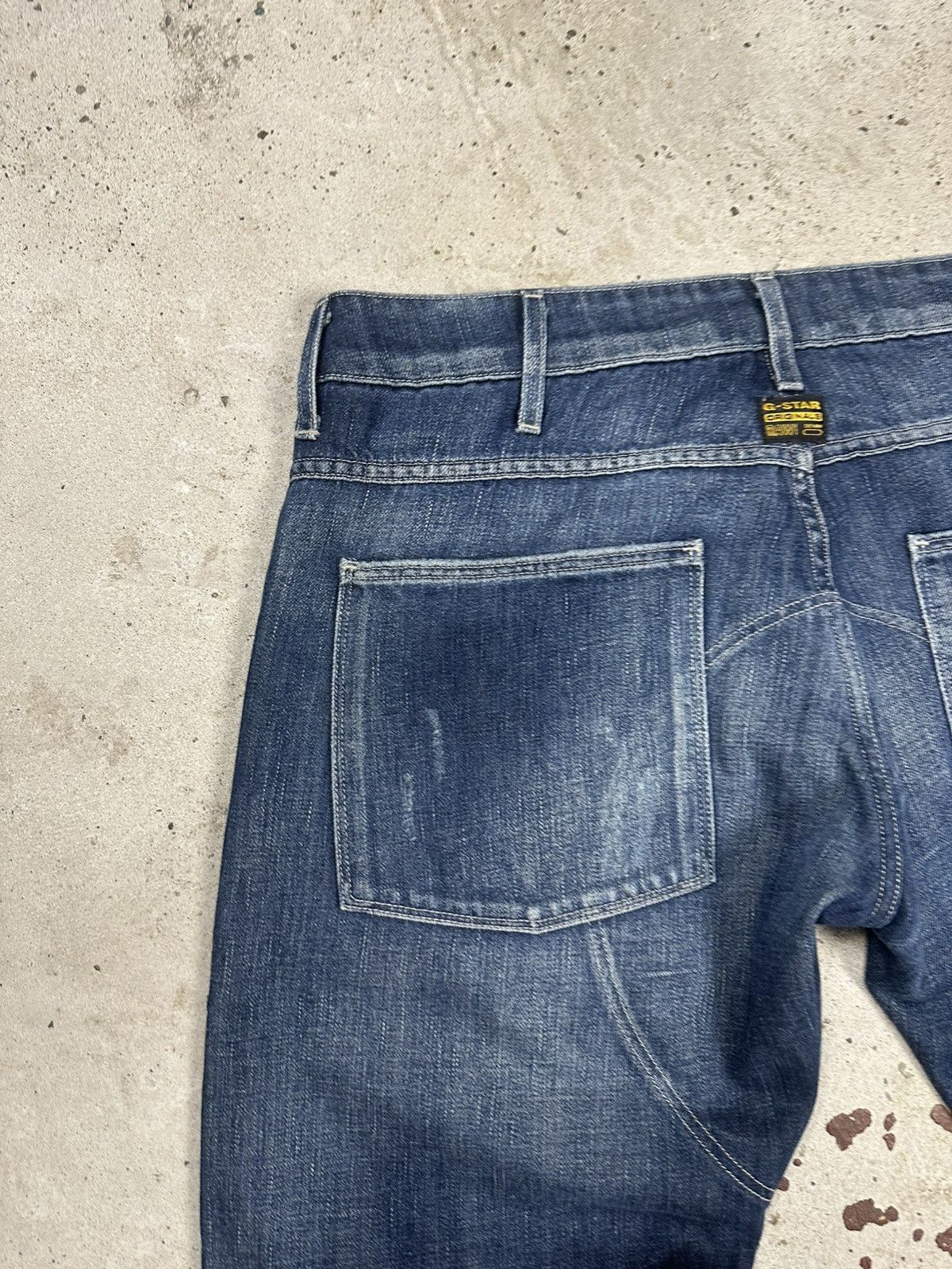 G-Star Vintage G Star Raw 5620 3D Low Tapered Double Knee Denim Size US 34 / EU 50 - 15 Thumbnail
