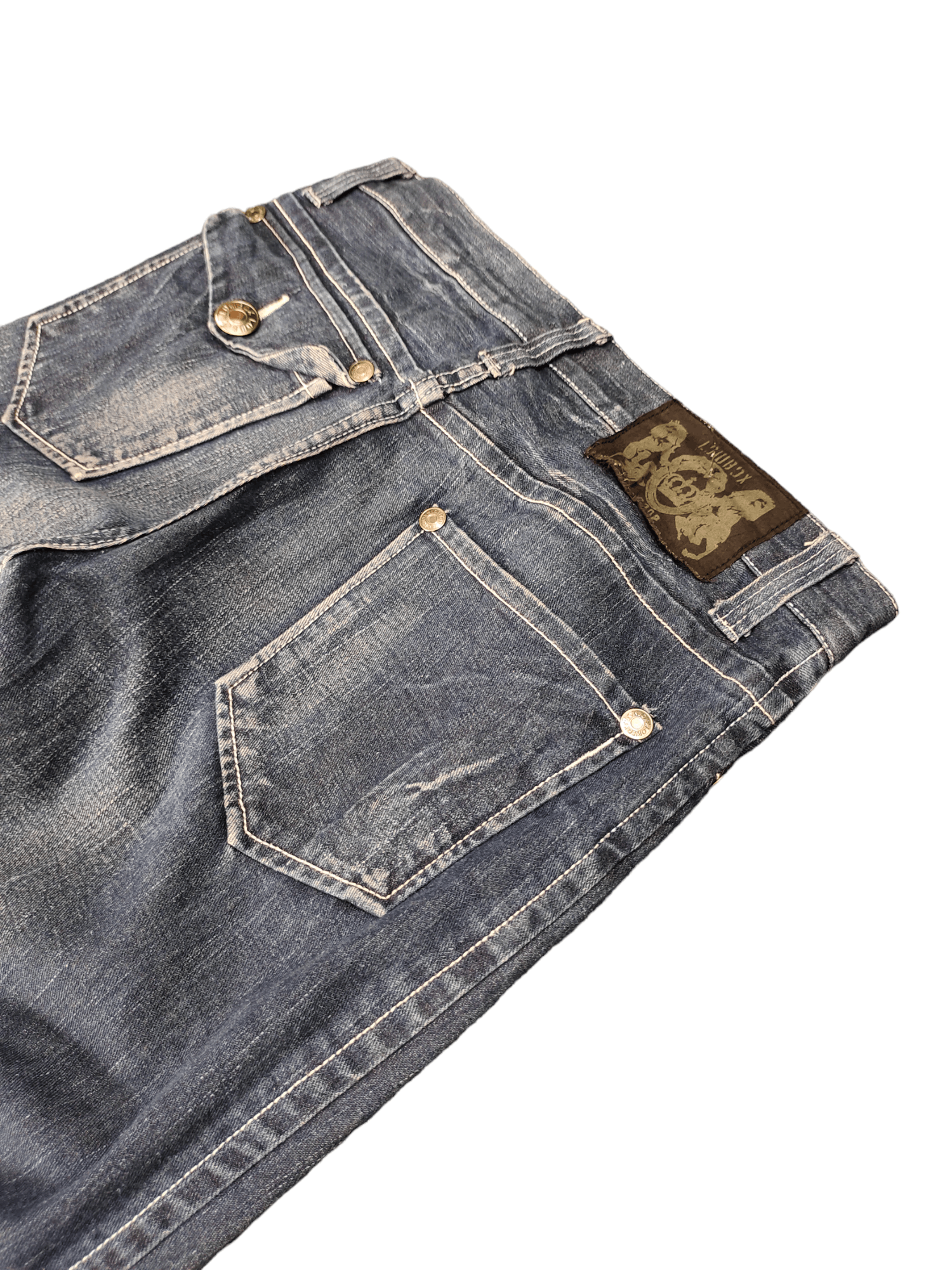 LOWBOX Lowbox Distress Faded Denim Jeans Undercovers Style Size US 34 / EU 50 - 12 Thumbnail