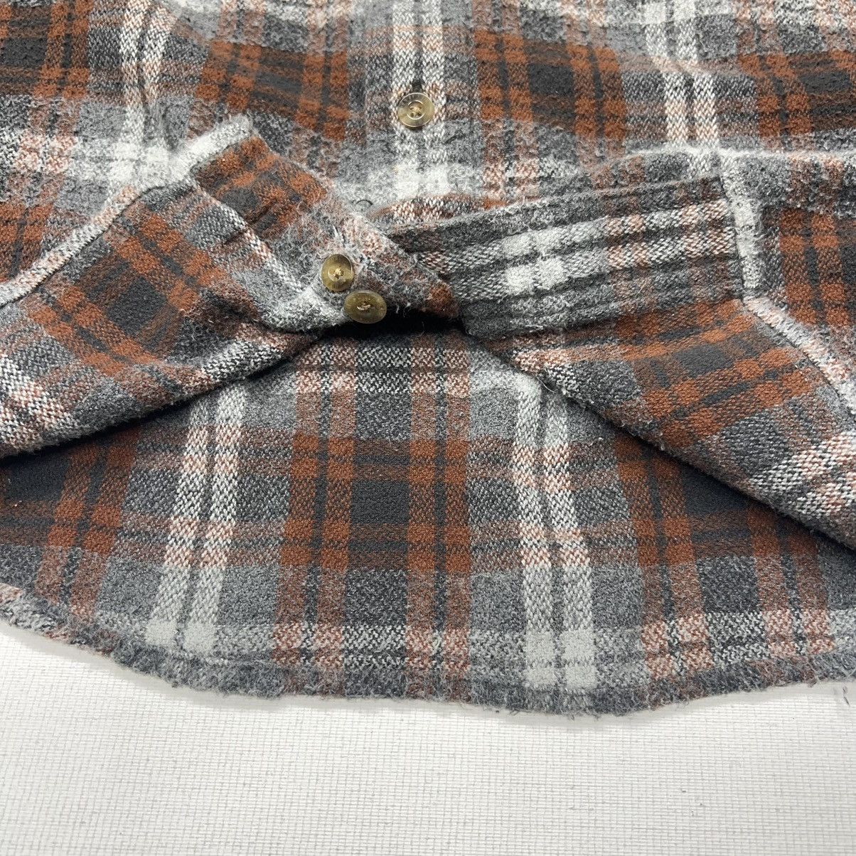 Harley Davidson Harley Davidson Flannel Shirt Brown Button Plaid Motorcycle Size US XXL / EU 58 / 5 - 10 Thumbnail