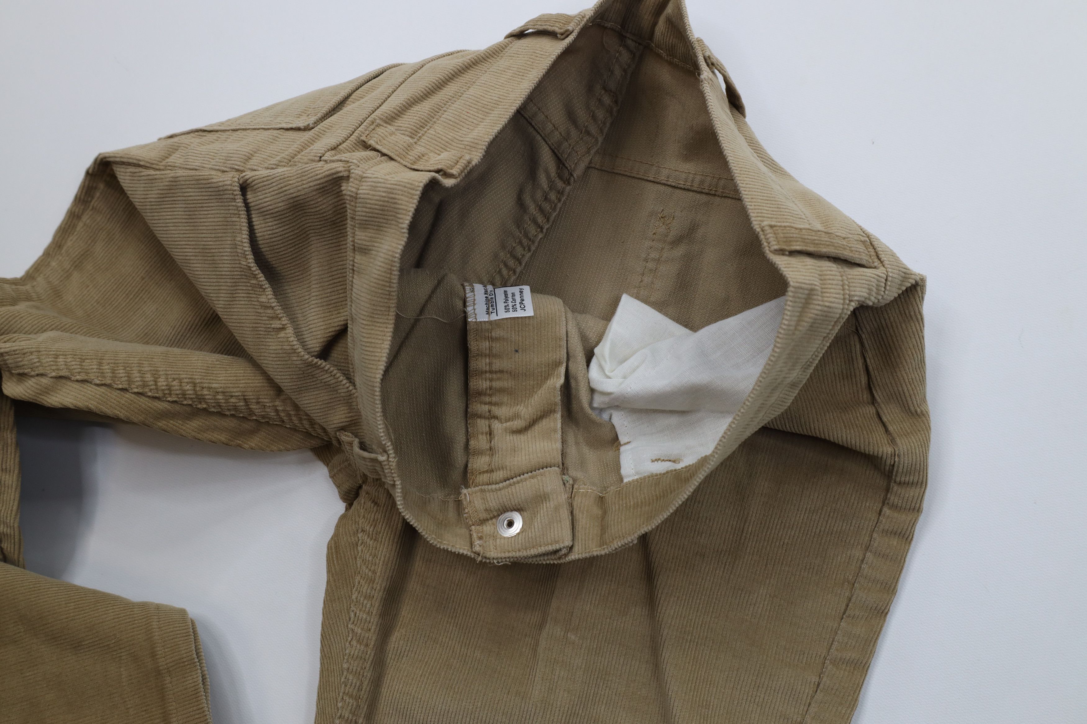 Vintage Vintage 70s Streetwear Wide Leg Corduroy Chino Pants USA Size US 30 / EU 46 - 8 Thumbnail