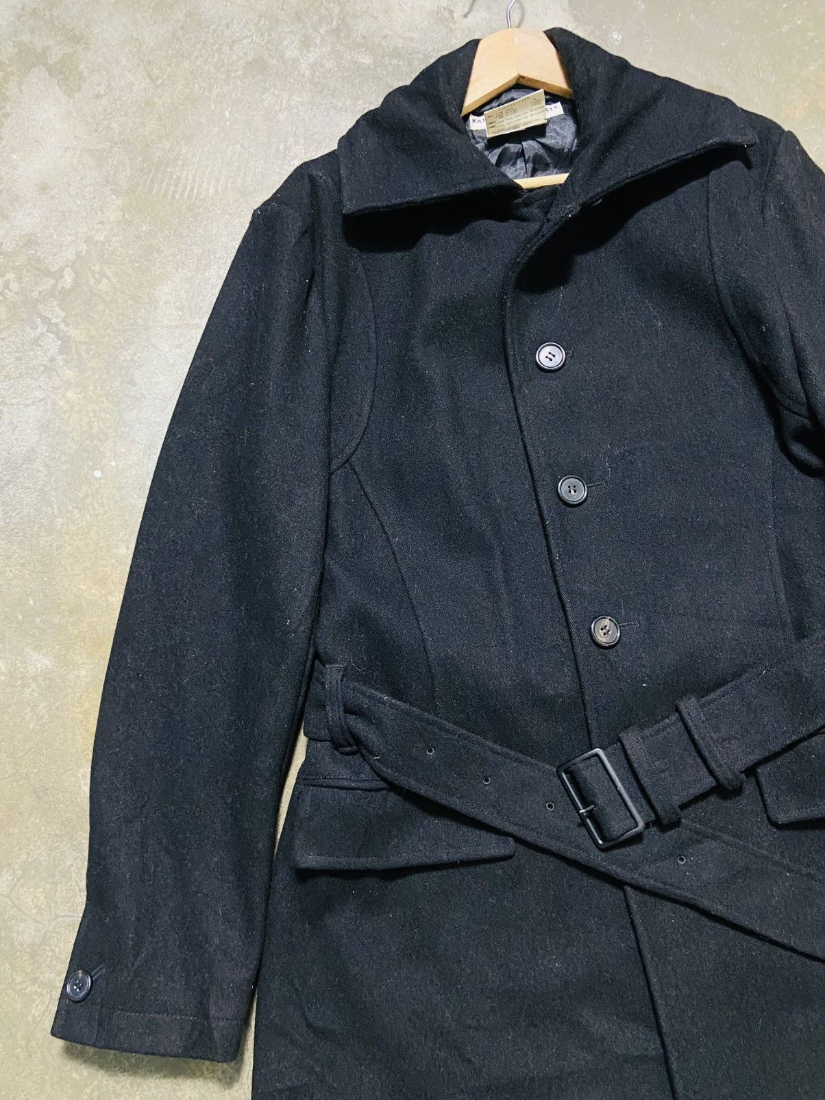 Katharine Hamnett London Katharine Hamnett London Wool Jacket with Belt Size US L / EU 52-54 / 3 - 11 Thumbnail