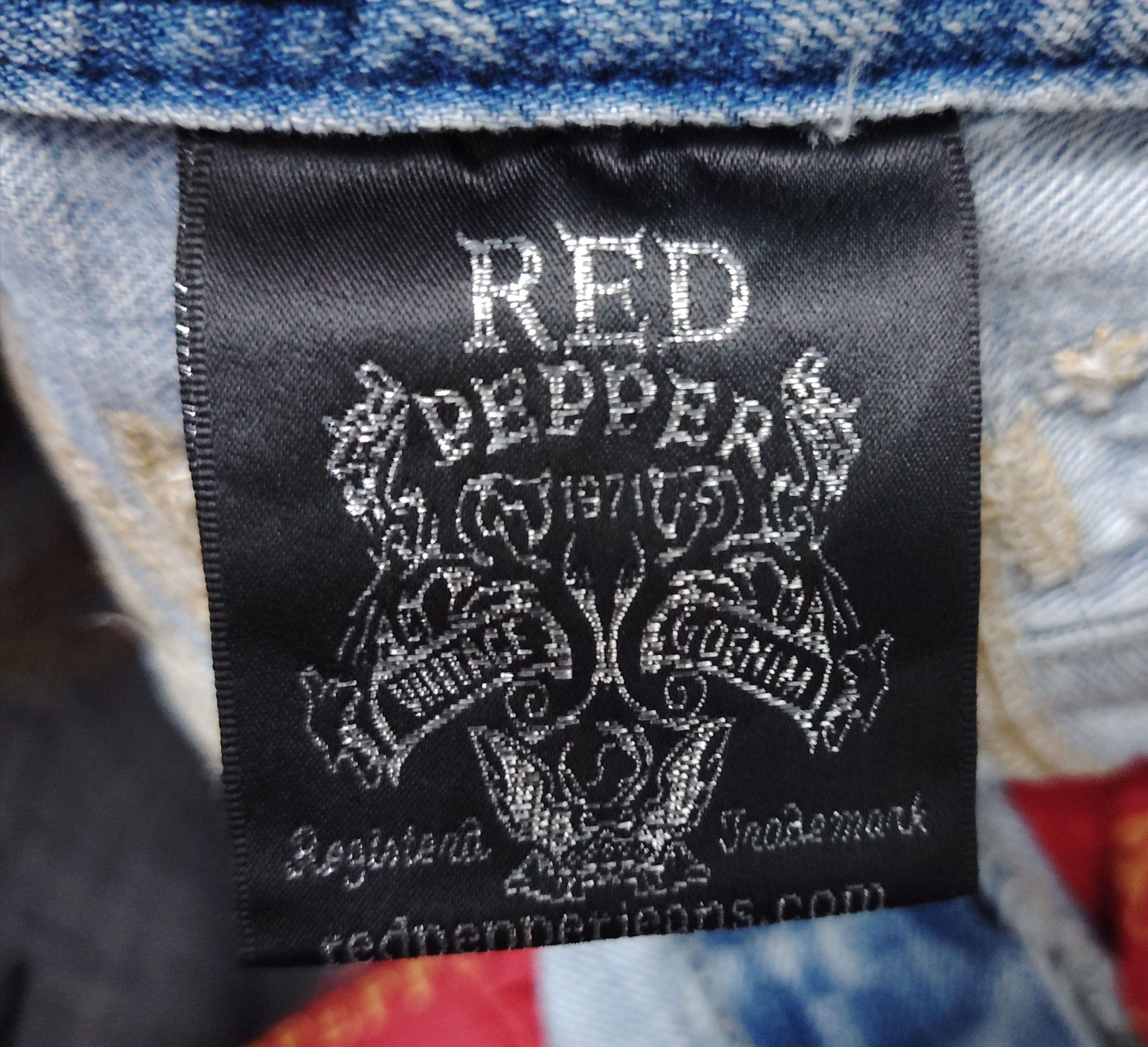 If Six Was Nine 💥BEST OFFER💥RED PEPPER PUNK DISTRESSED DENIM Size US 32 / EU 48 - 14 Thumbnail