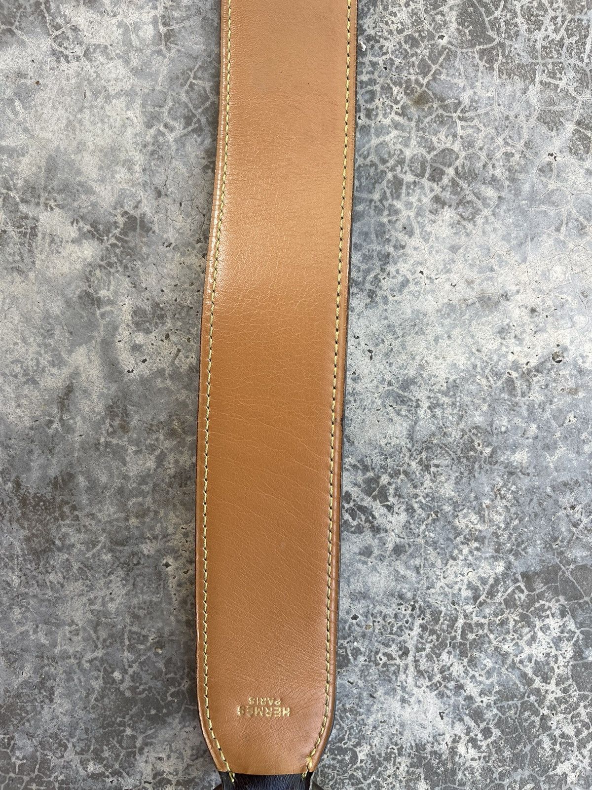 Hermes × Vintage Hermes Paris Leather Belt Size ONE SIZE - 14 Thumbnail