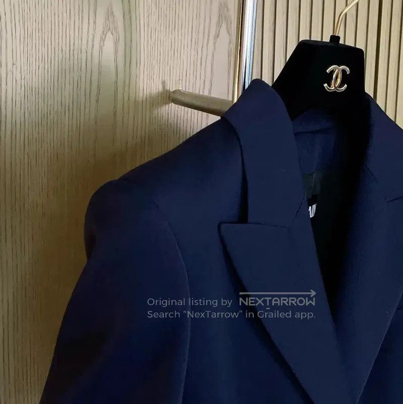 Balmain Balmain Navy Wool Double-Breasted Women's Jacket . Size S / US 4 / IT 40 - 9 Thumbnail