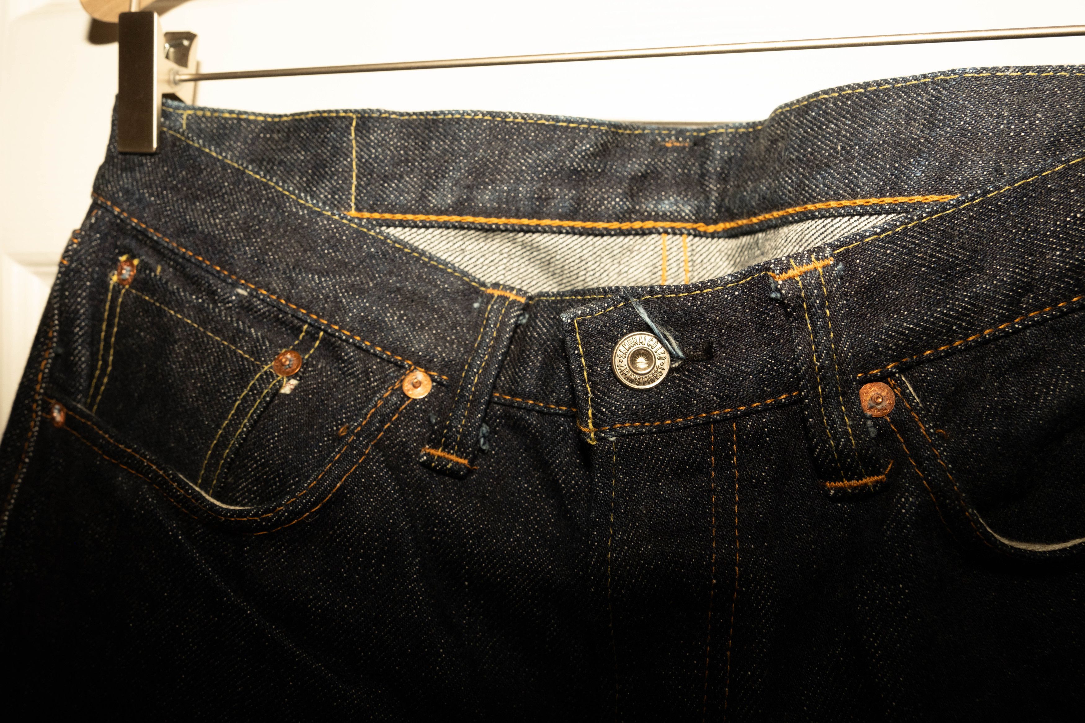 Samurai Jeans S510XX21ozII "Cho-Kiwami" 21oz Selvedge Denim Size US 33 - 3 Thumbnail