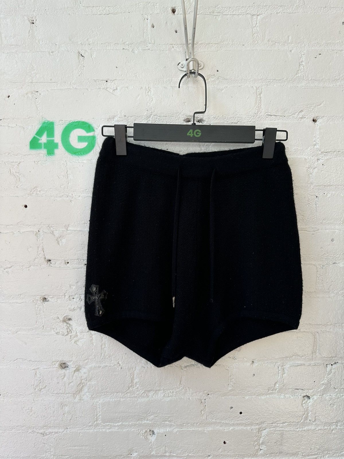 Chrome Hearts CHROME HEARTS CASHMERE PATCHED SHORTS SZ M Size 28" / US 6 / IT 42 - 2 Thumbnail
