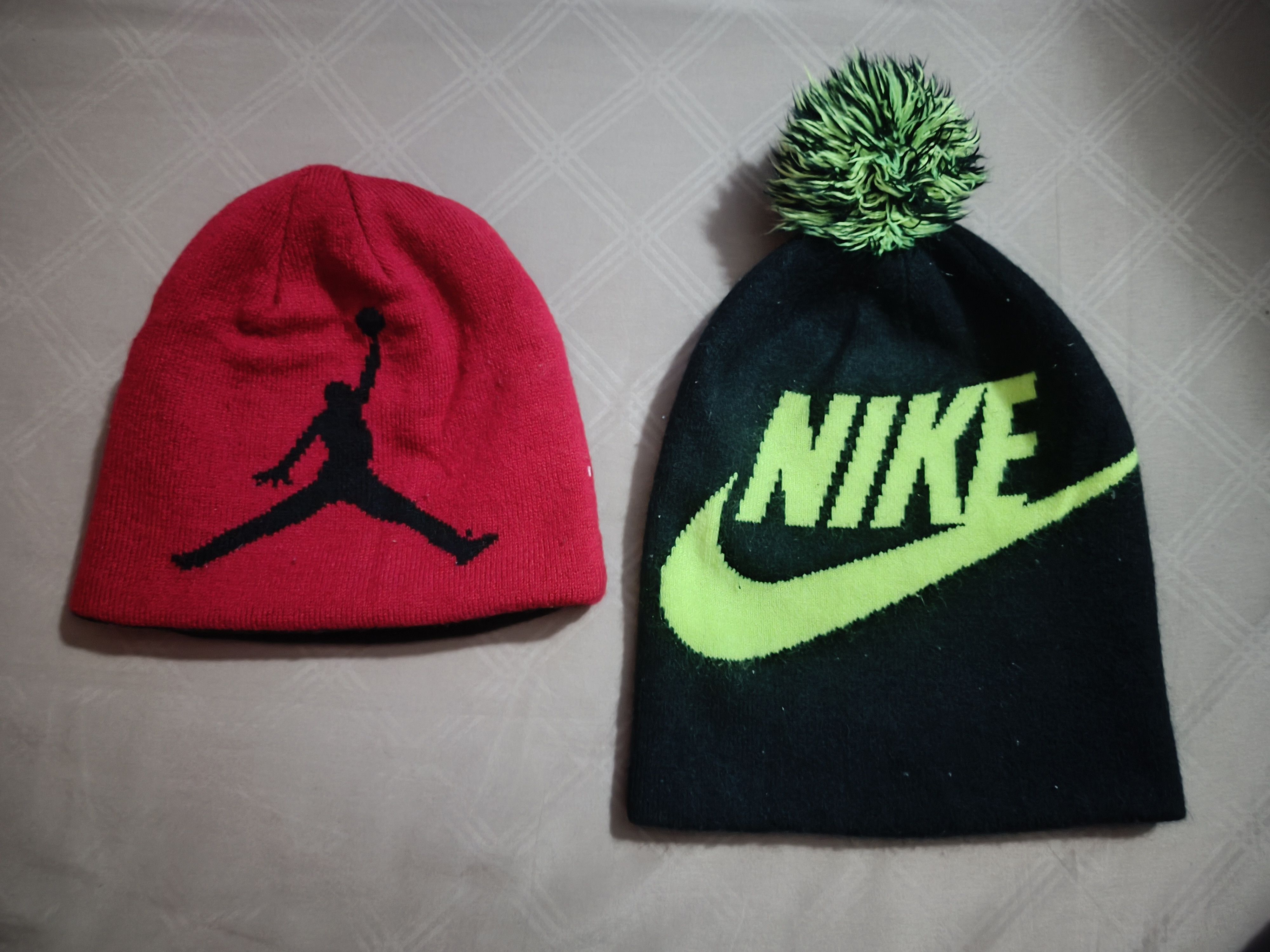 Nike Youth Nike & Reversible Air Jordan Big Logo Beanie Hat Size ONE SIZE - 1 Thumbnail