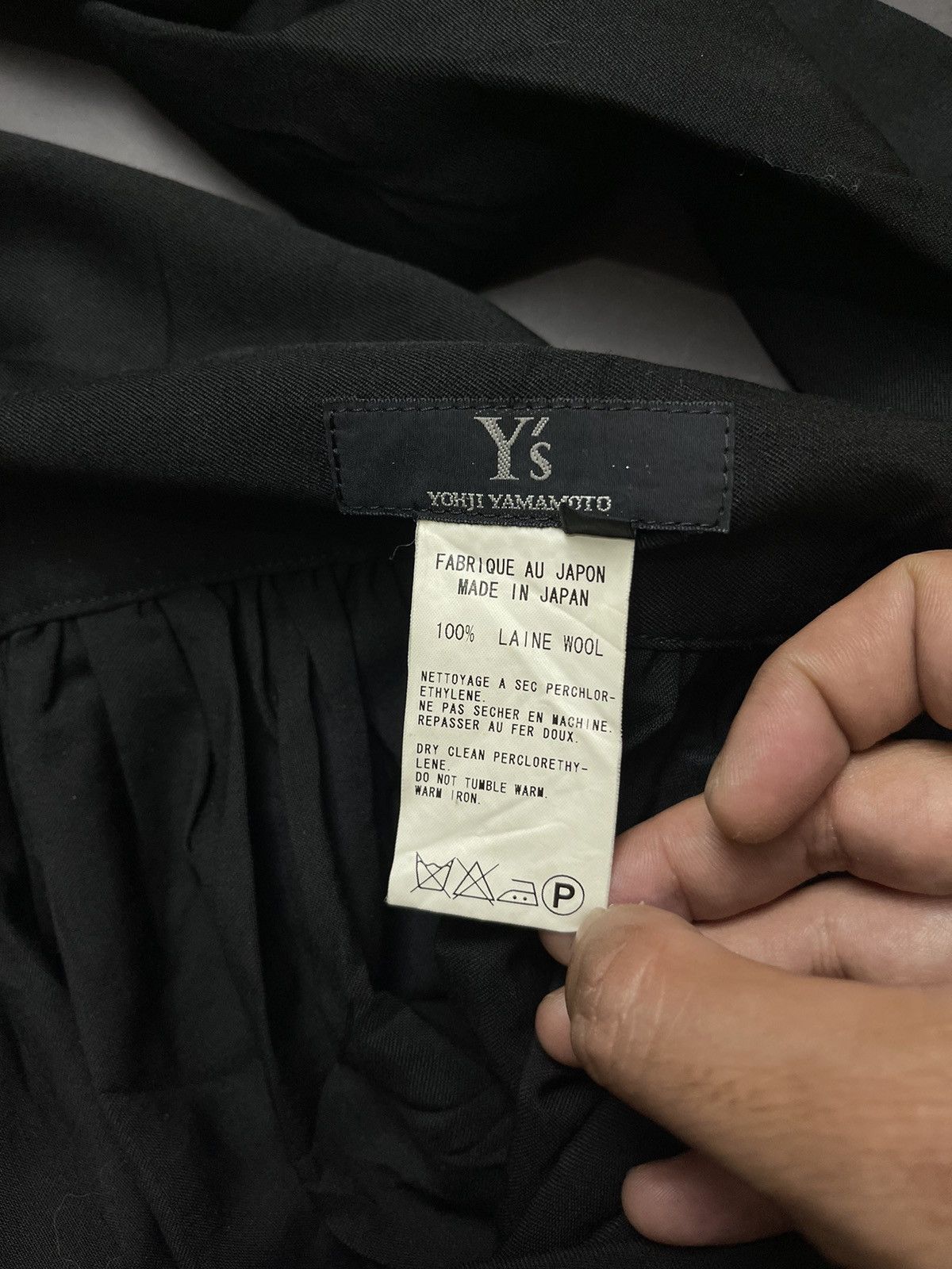 Yohji Yamamoto Y’s yohji yamamoto assymetric front tie wool skirt Size 30" / US 8 / IT 44 - 8 Thumbnail