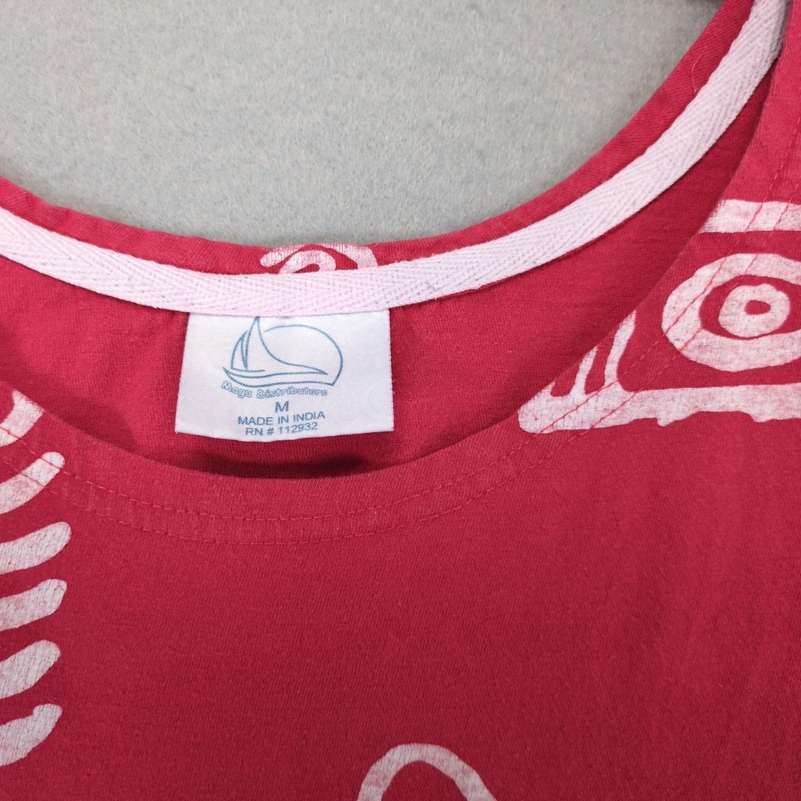 Other Magu Pink Tropical Fish Tribal A-Line T-Shirt Mini Dress M Size M / US 6-8 / IT 42-44 - 3 Thumbnail
