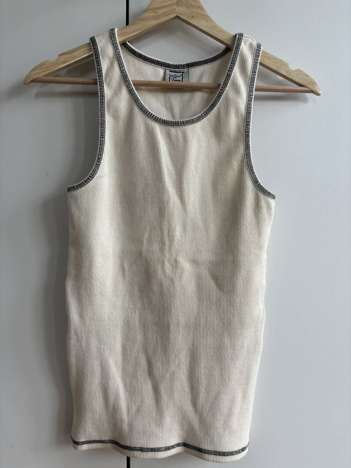 Baserange Baserange offwhite garble tank top Size S / US 4 / IT 40 - 1 Thumbnail