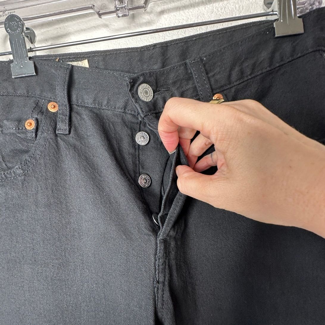 Levi's Levis 501 Original Fit Button Fly Straight Leg Jeans 23 x 28 Size 23" - 4 Thumbnail