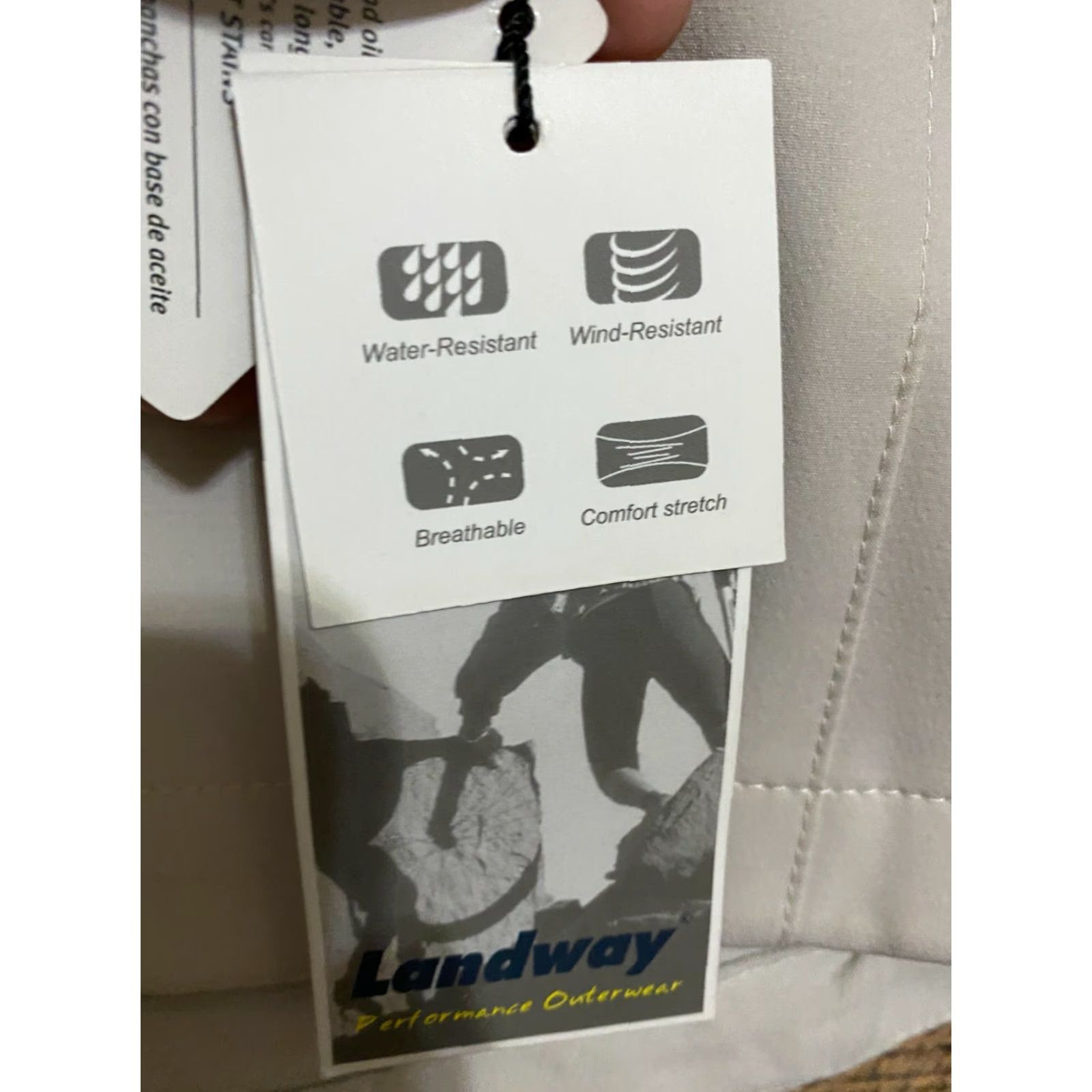 Vintage landway Softshell Jacket water repel golf jacket XS Men Ivory Creme X-Small Size XS / US 0-2 / IT 36-38 - 3 Thumbnail
