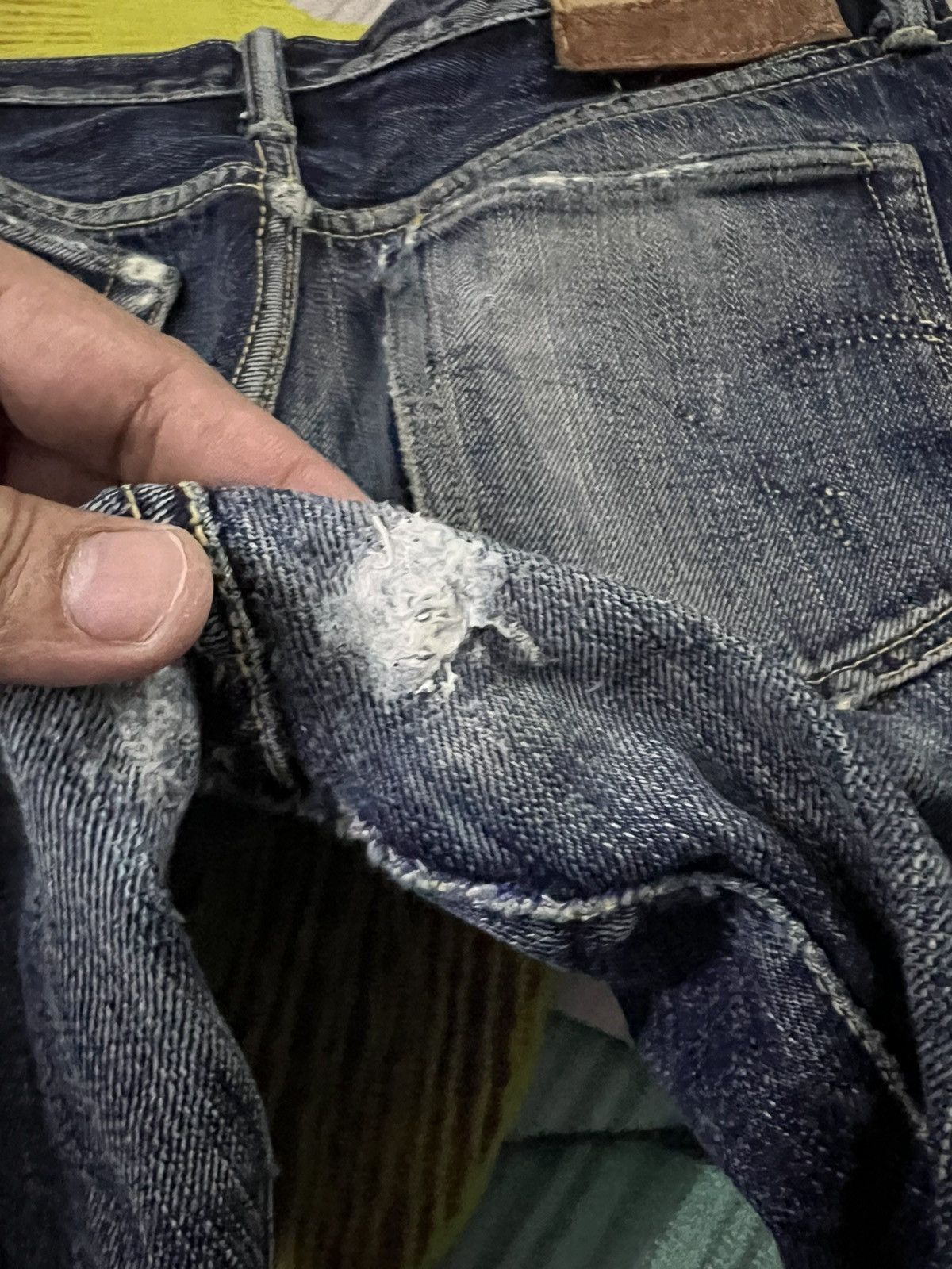 Japanese Brand × The Flat Head × Vintage VINTAGE THE FLAT HEAD DISTRESSED SELVEDGE JEANS Size US 29 - 8 Thumbnail