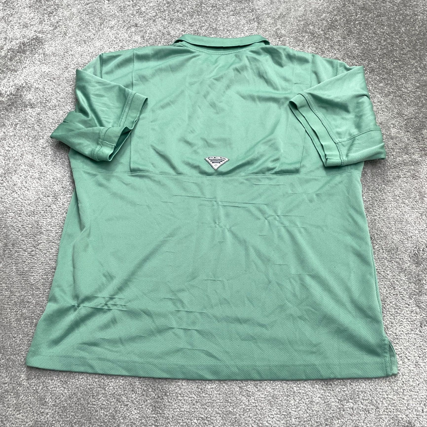 Vintage Columbia Polo Shirt Mens Large Green Short Sleeve Omni-Shade PFG Perfect Cast Sports Outdoor Clothing Shirt Size US L / EU 52-54 / 3 - 2 Thumbnail