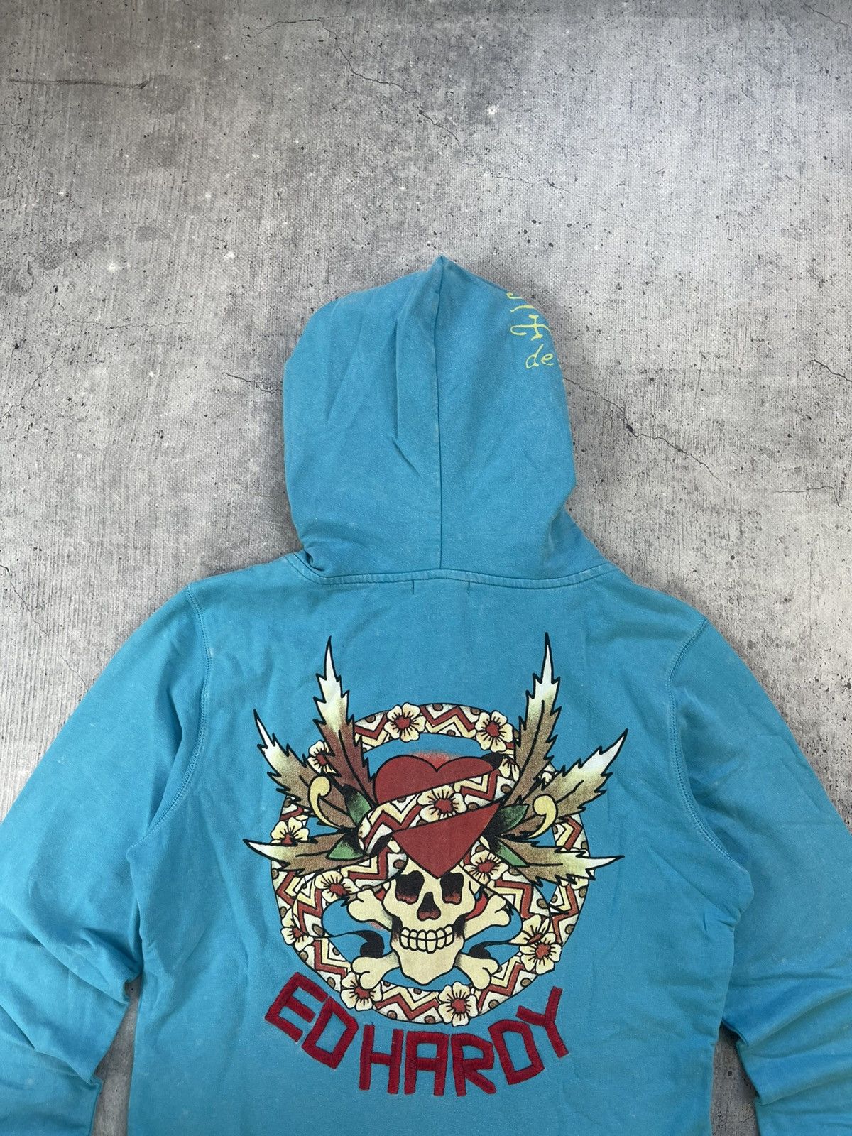 Ed Hardy × Vintage Vintage Y2k Ed Hardy Suit(Pants+Zip Sweatshirt) Skull ☠️ 90’s Size XL / US 12-14 / IT 48-50 - 6 Thumbnail