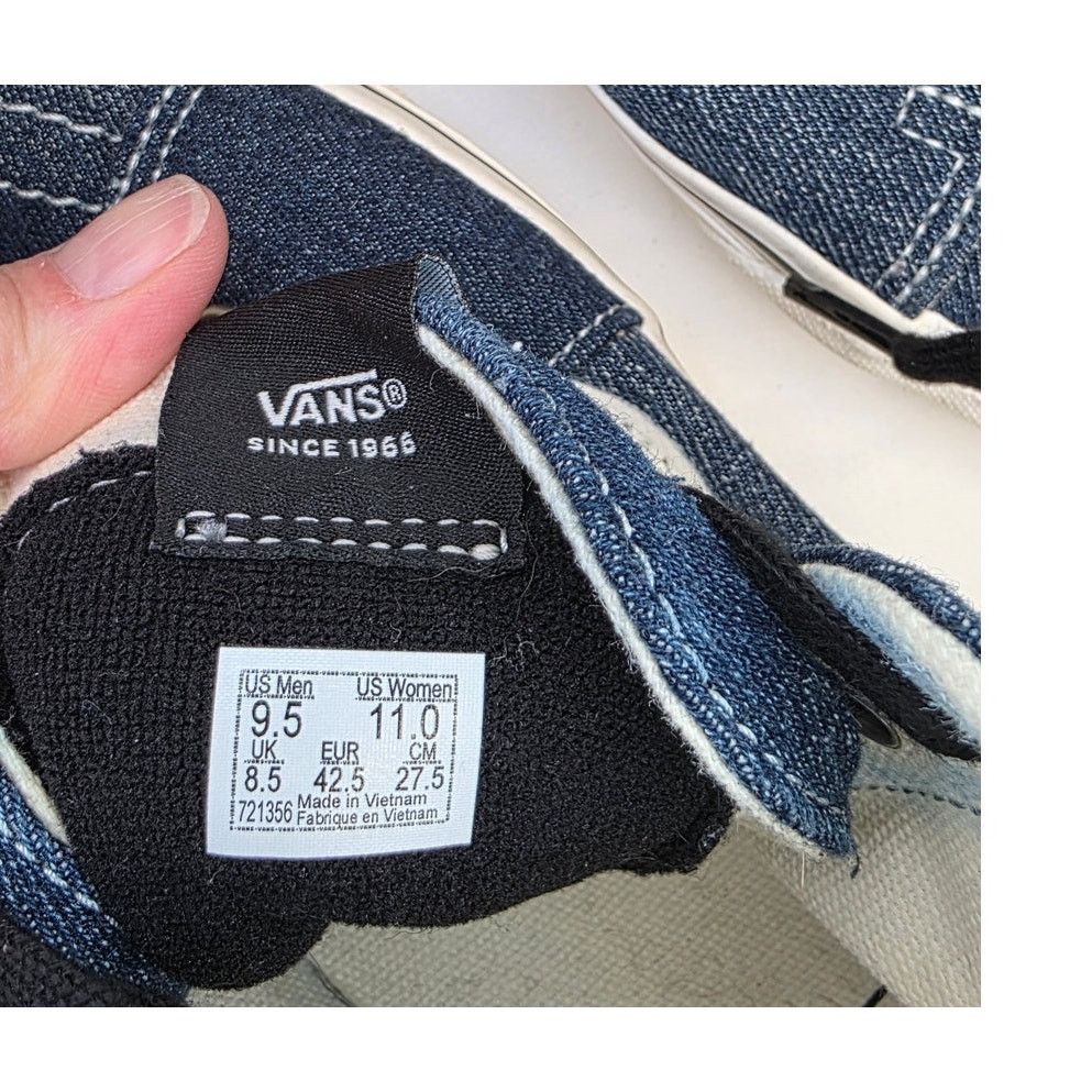 Vans Vans Sk8-Hi Denim Sneakers Men’s 9.5 High Top Shoes Size US 9.5 / EU 42-43 - 9 Thumbnail