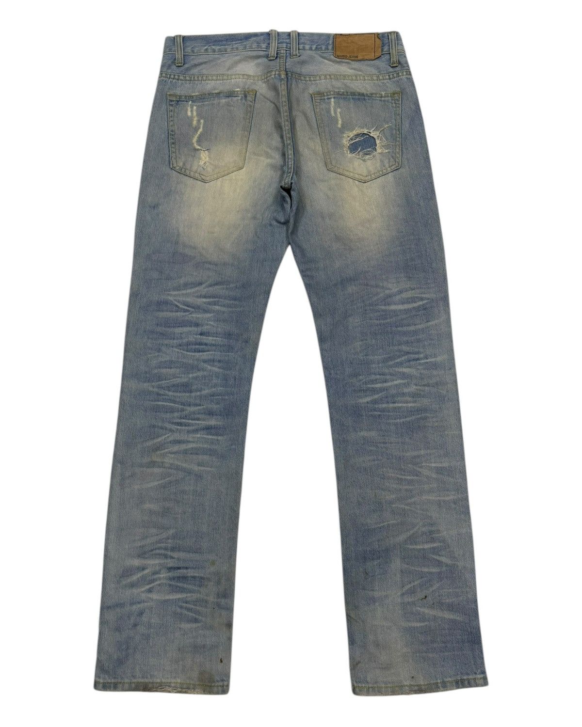 Yasuyuki Ishii RARE🔥NAKED JEANS PATCHWORK DISTRESSED DENIM JEANS Size US 34 / EU 50 - 8 Thumbnail