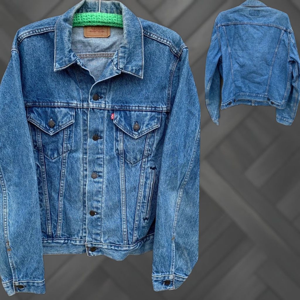 Levi's VINTAGE Levi's denim jacket trucker western Made in USA Size 46 L Blue Jeans/Trucker Regular Mens 80s 90s Cowboy Western Retro Size US 30 / EU 46 - 1 Thumbnail
