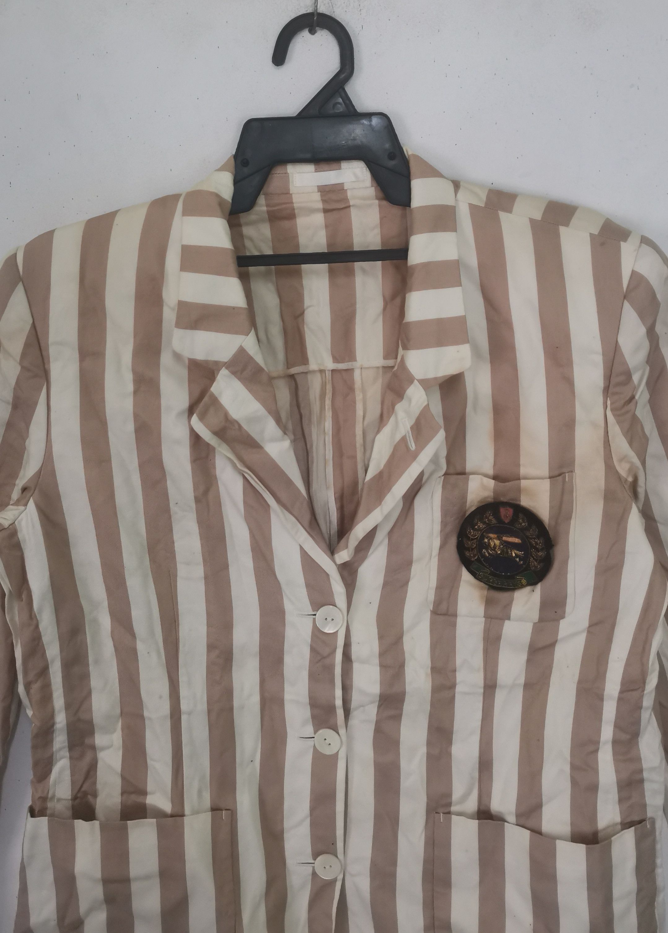 Burberry Rare Burberry blazers striped design Size M / US 6-8 / IT 42-44 - 2 Thumbnail