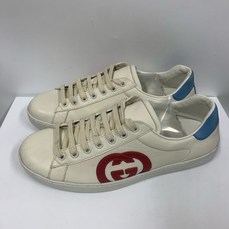 Gucci Gucci Ace Sneakers with Interlocking G Logo 0079 Size US 8 / EU 41 - 1 Thumbnail