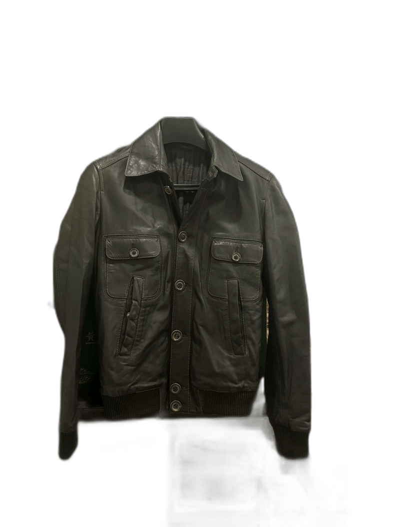 Fendi Fendi Leather Jacket with Button Closure Size US M / EU 48-50 / 2 - 1 Thumbnail