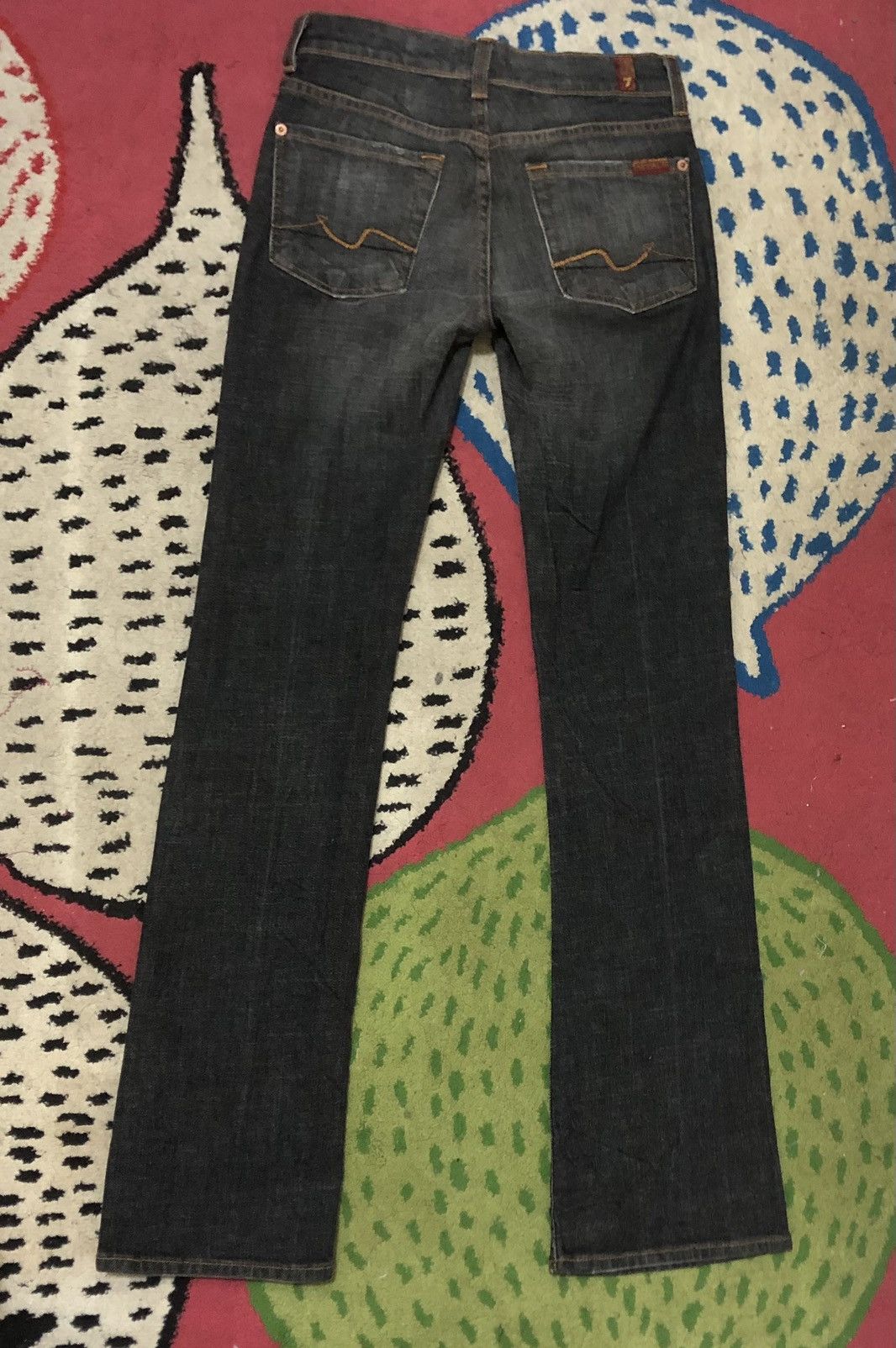 7 For All Mankind 7 For All Mankind Frayed Mud Wash Flares Distressed Jeans Size 24" / US 00 / IT 34 - 2 Thumbnail