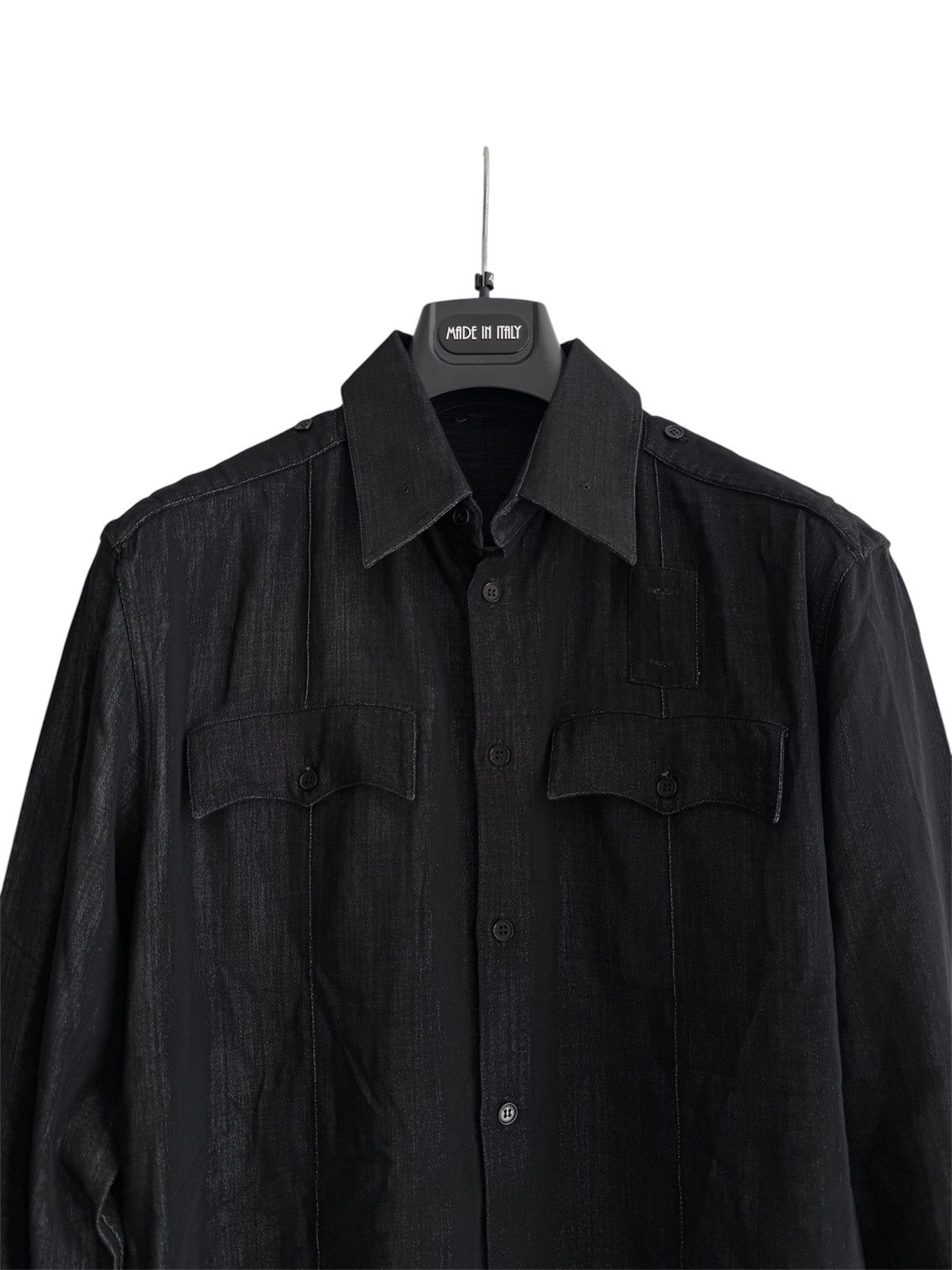 Versace Vintage Gianni Versace Military Shirt Size US L / EU 52-54 / 3 - 3 Thumbnail