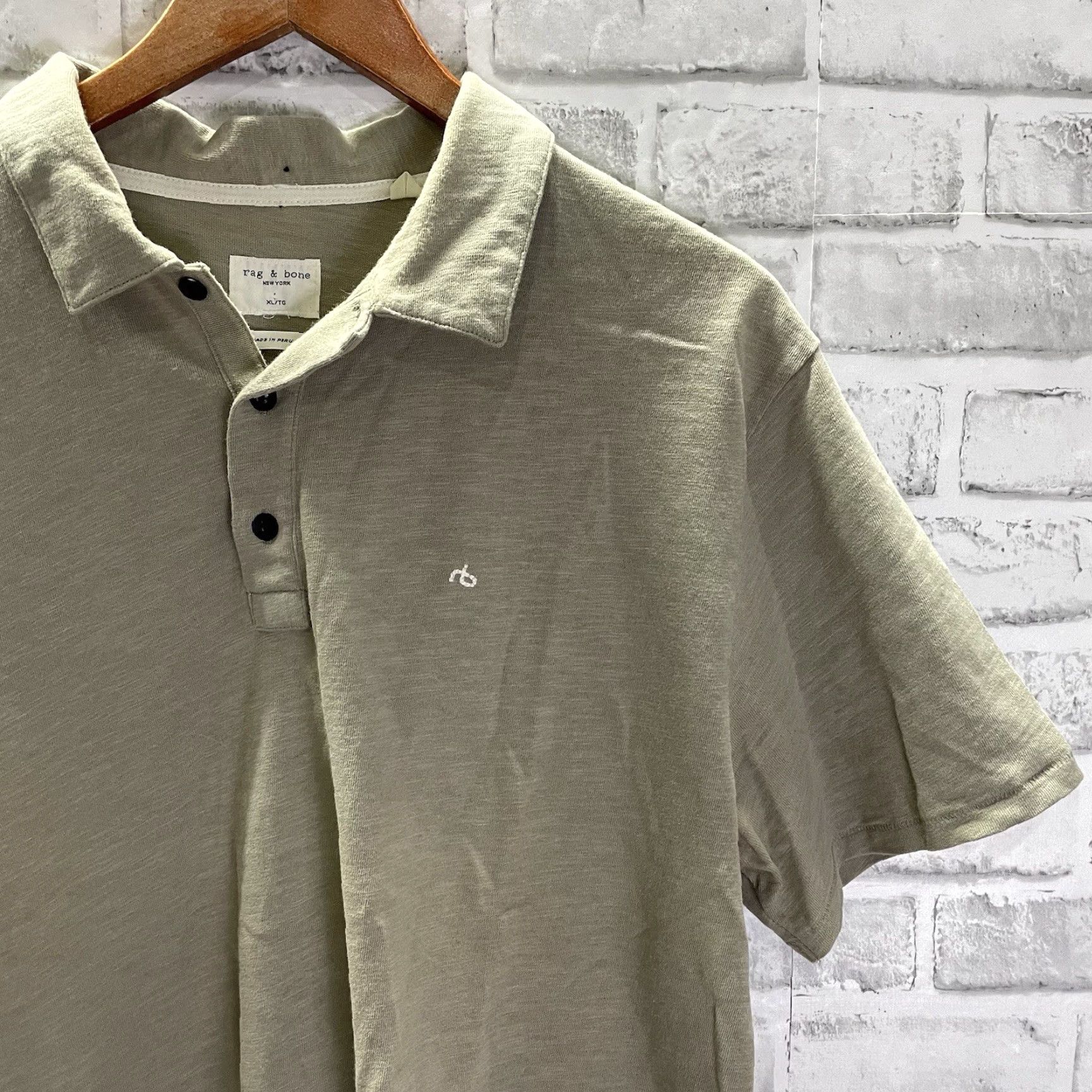 Rag & Bone VINTAGE Rag & Bone Polo Shirt Mens XL Gray Polo Shirt, Men’s XL Gray, Rag & Bone Shirt Size US XL / EU 56 / 4 - 2 Thumbnail