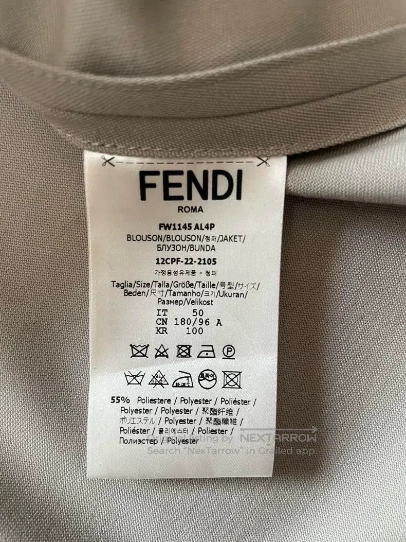 Fendi Fendi Men's shirt jacket with logo embroidery on the colla Size US M / EU 48-50 / 2 - 6 Thumbnail