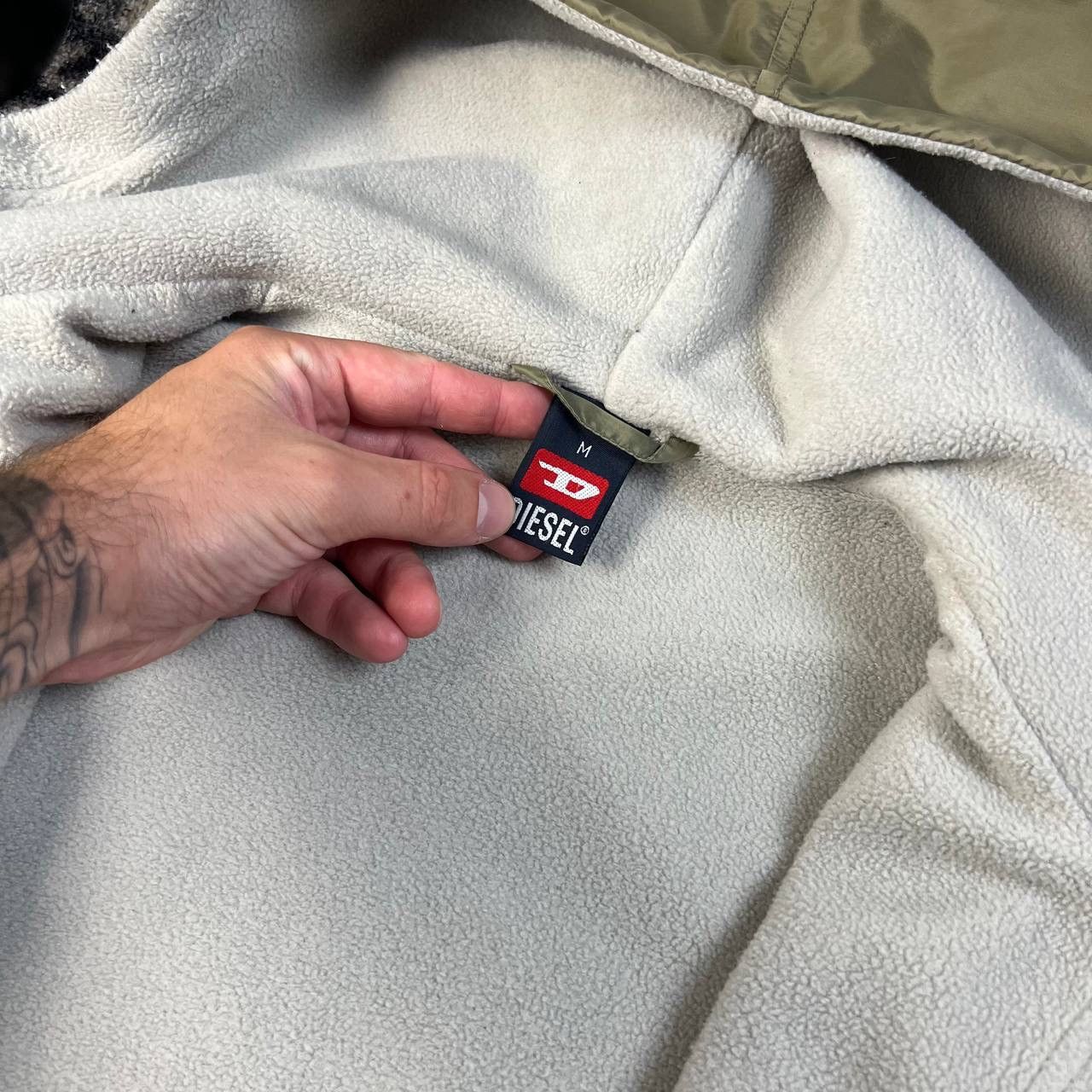 Diesel Vintage Y2K Diesel Tab Logo Fleece Jacket Streetwear Style Size US M / EU 48-50 / 2 - 6 Thumbnail