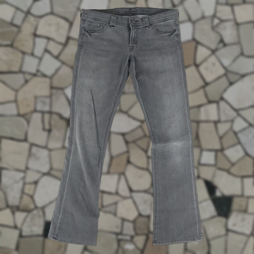 7 For All Mankind 7 For all Mankind Rocker Boot Cut Denim Jeans Pants Gray Women's 31 Size 24" / US 00 / IT 34 - 1 Thumbnail