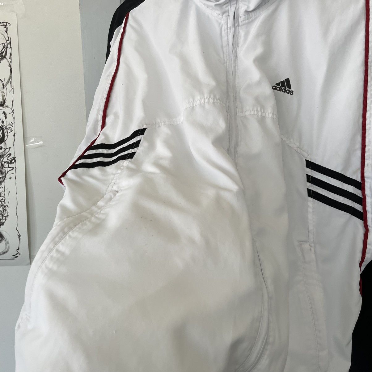 Adidas Vintage 00’s Adidas Tracksuit Jacket Windbreaker Size US XL / EU 56 / 4 - 9 Thumbnail